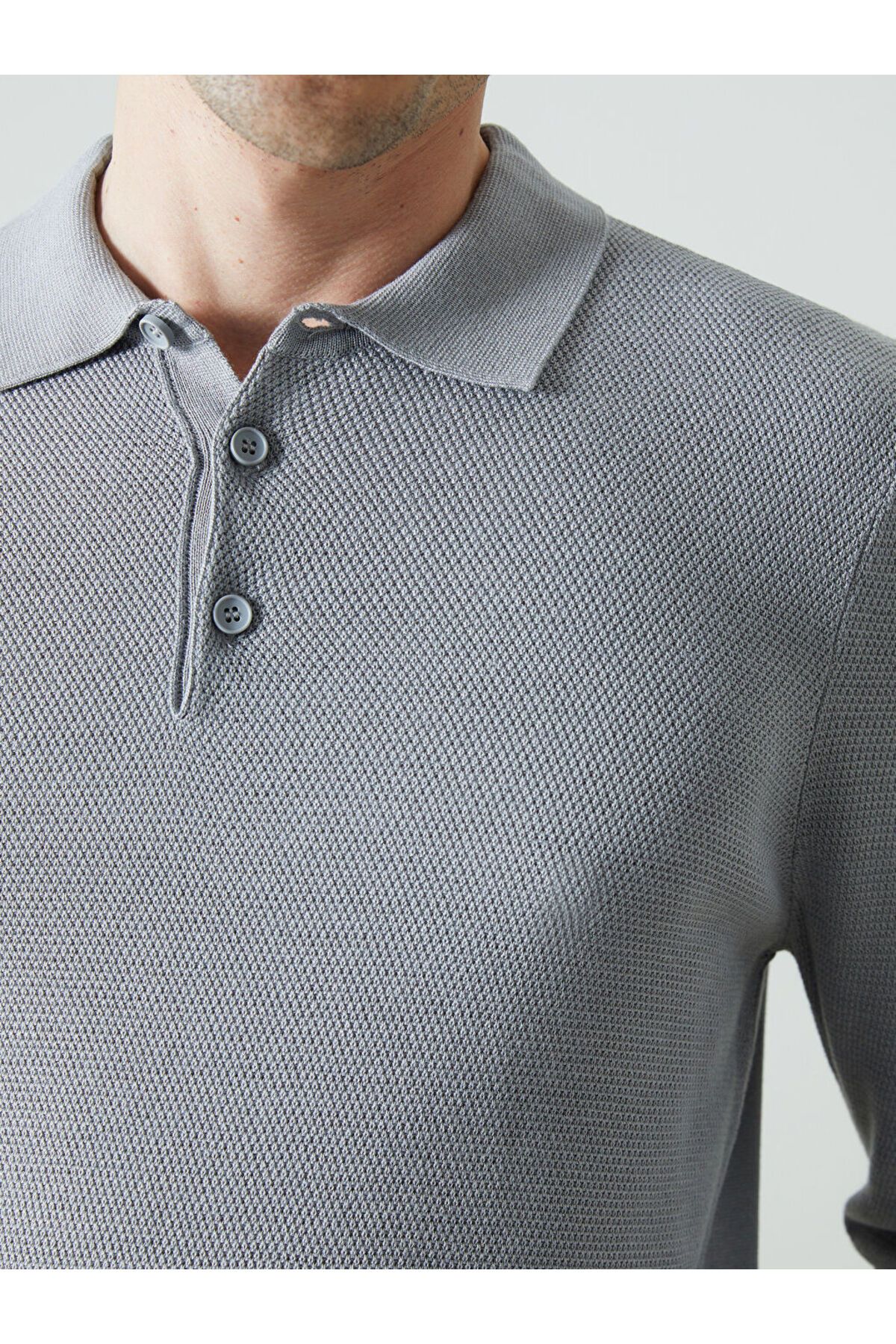 LC Waikiki-Polo Neck Long Sleeve Men's Knitwear Sweater 3