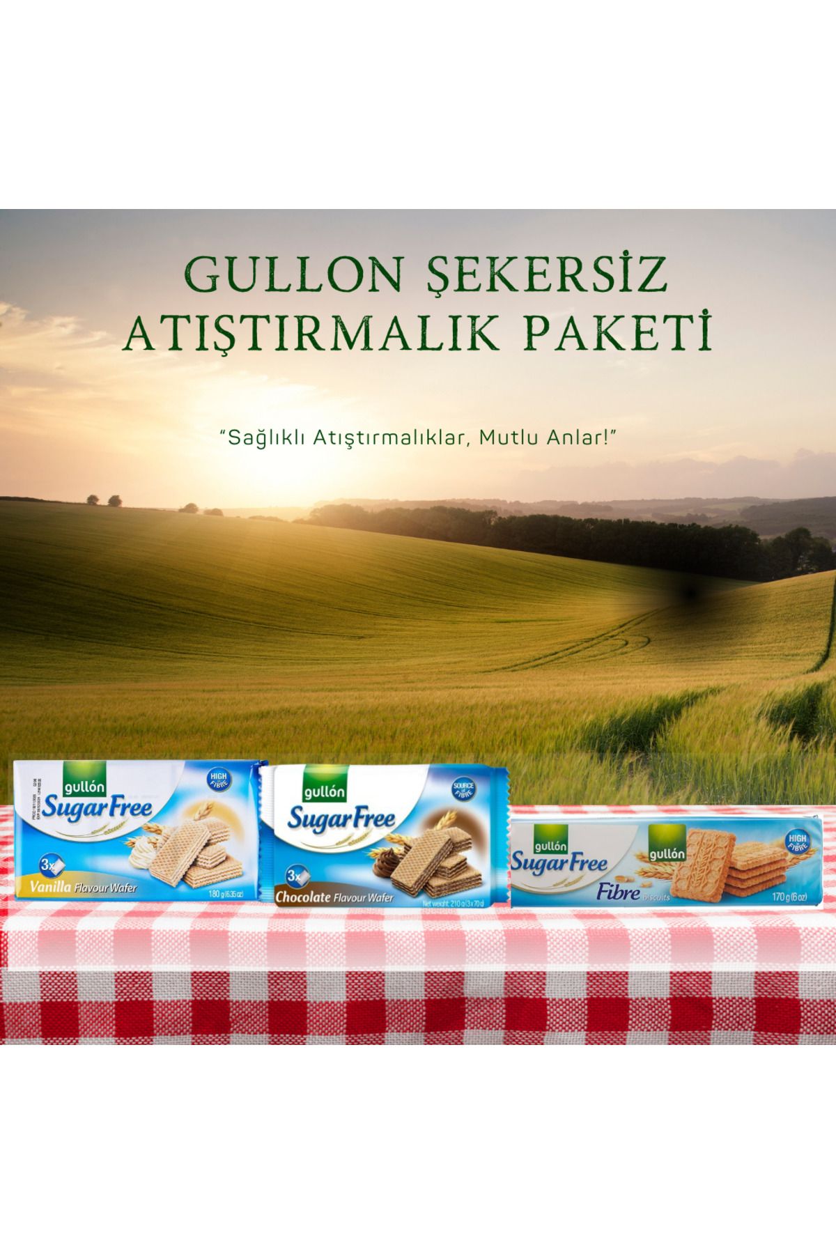 Gullon ŞEKERSİZ ATIŞTIRMALIK TANIŞMA PAKETİ