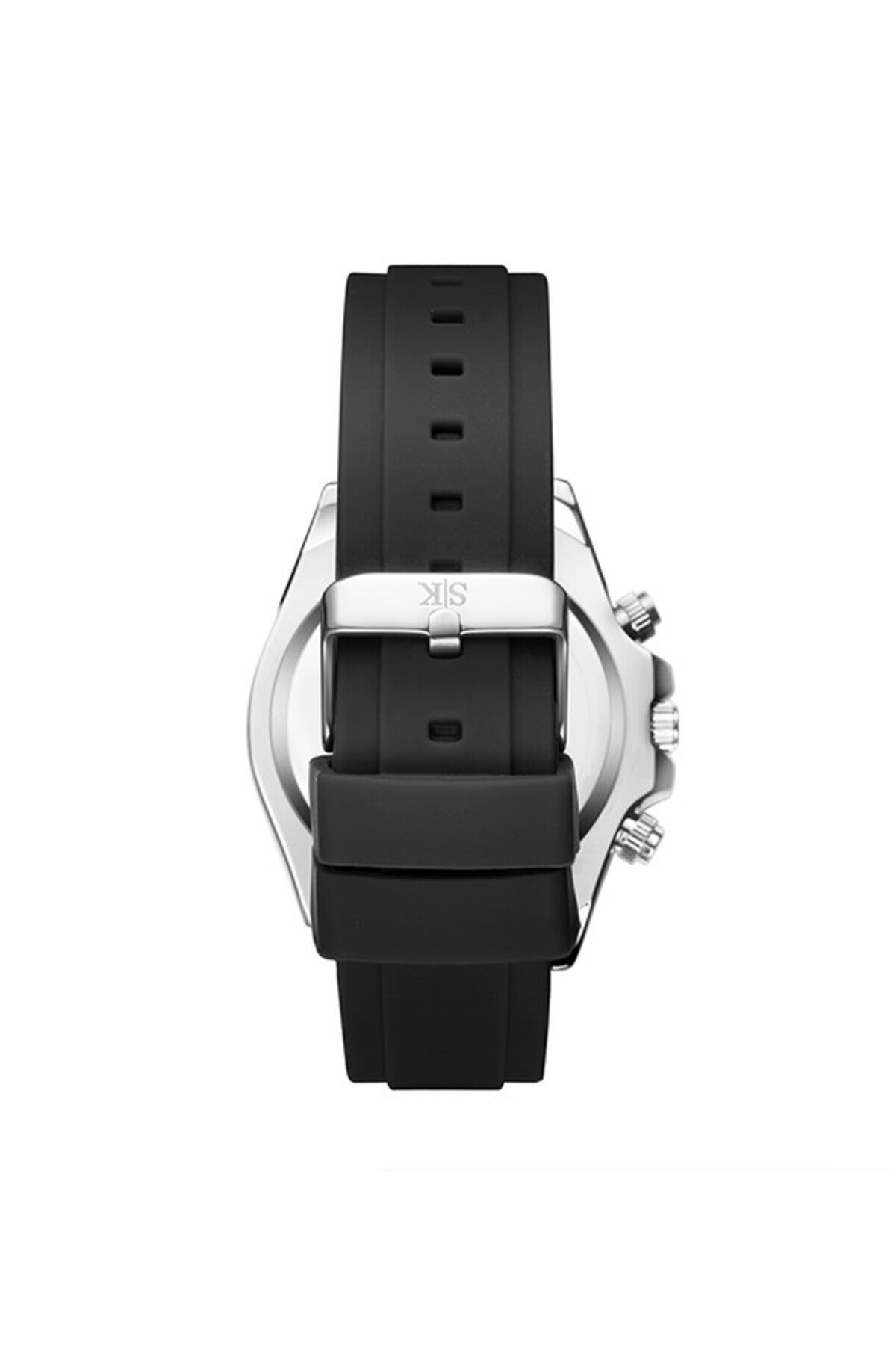Kenneth Scott-Kenneth Scott K23149-SSBN Men Chrono & Multi Function Display Watch & Silicone Strap Black 2