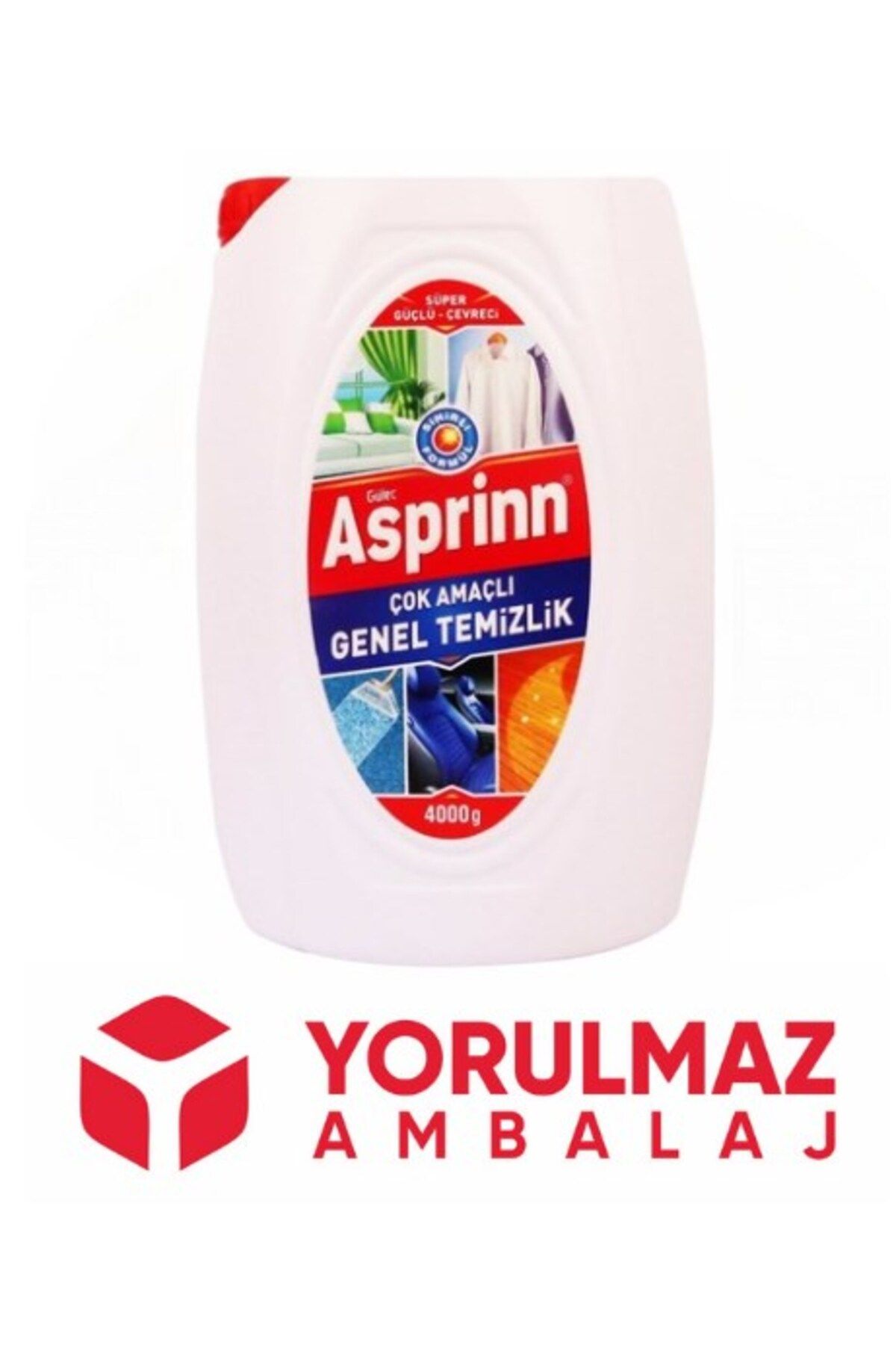 YorulmazAmbalaj Asprinn Genel Temizlik Beyaz 4 Kg