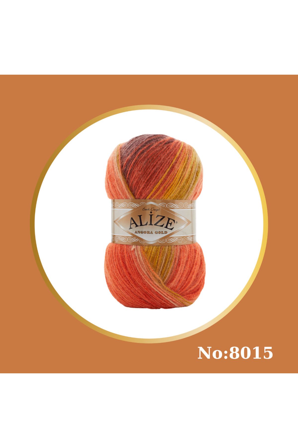 Alize Angora Gold Batik El Örgü İpi 1 Adet Renk Kodu: 8015 / Metraj: 100 gr - 550 m