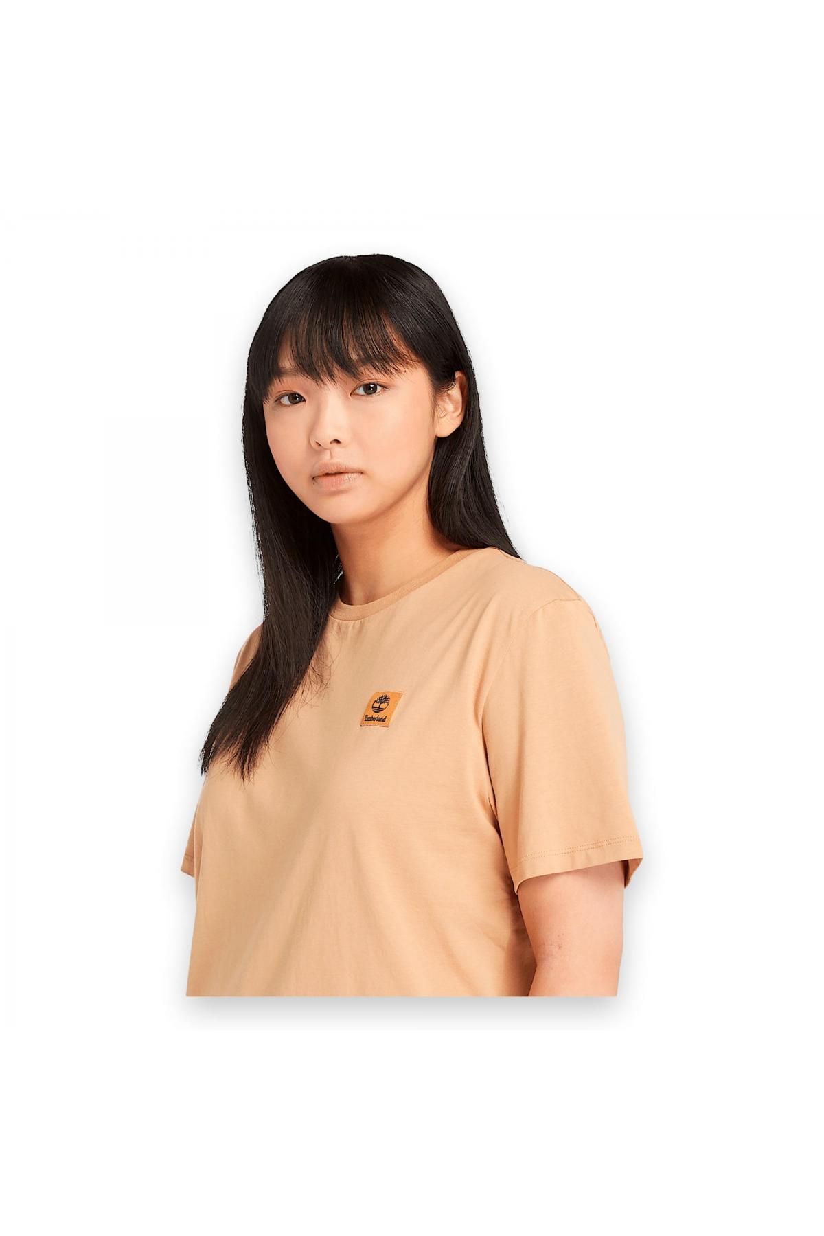 Timberland-Tb0A5Rce Sleeve Woven Badge Tee Cantaloupe Unisex T-Shirt 2