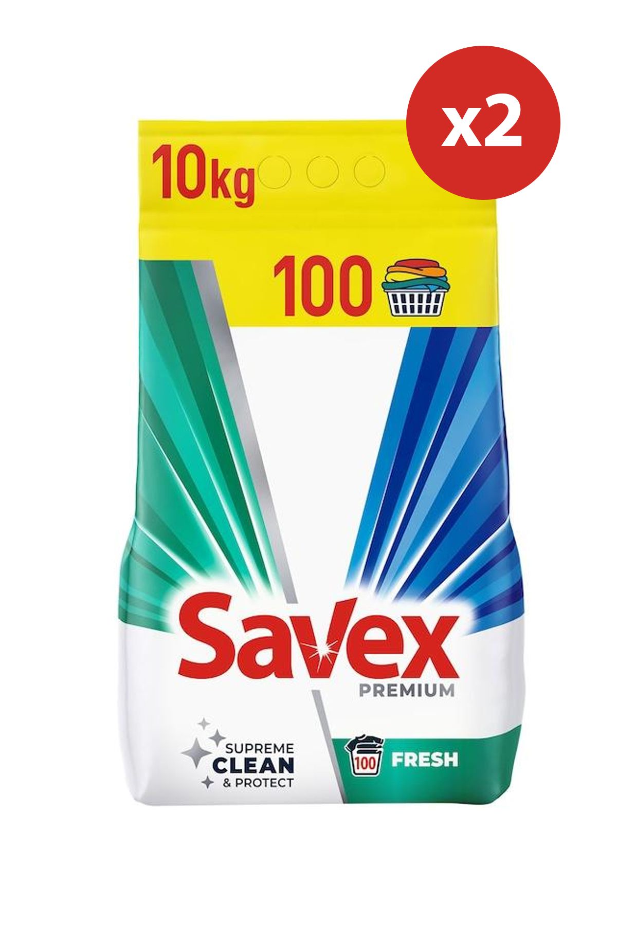 SAVEX DETERGENT PUDRĂ PREMIUM PROASPĂT, 10 kg * 2