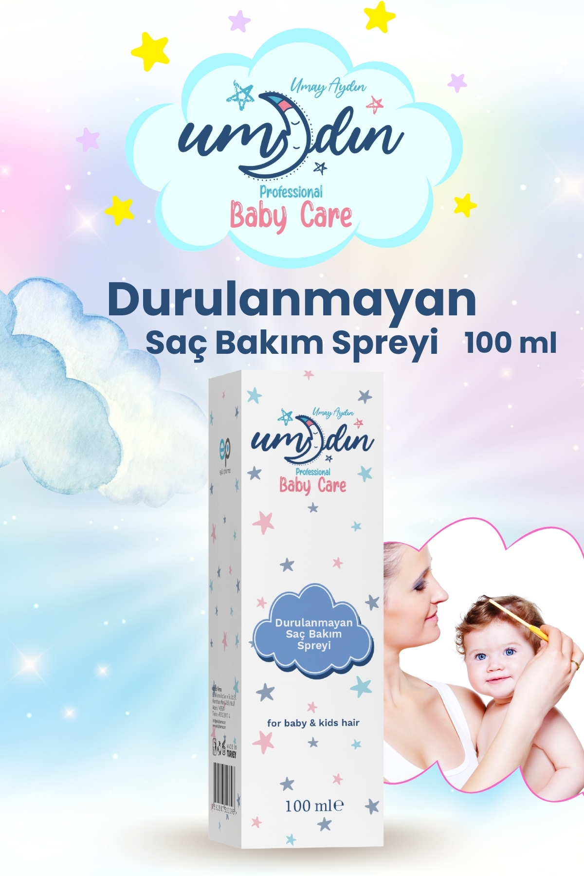 Naturaren Umay Aydın Durulanmayan Saç Bakım Kolay Tarama Spreyi 100 ML — 8682887518339