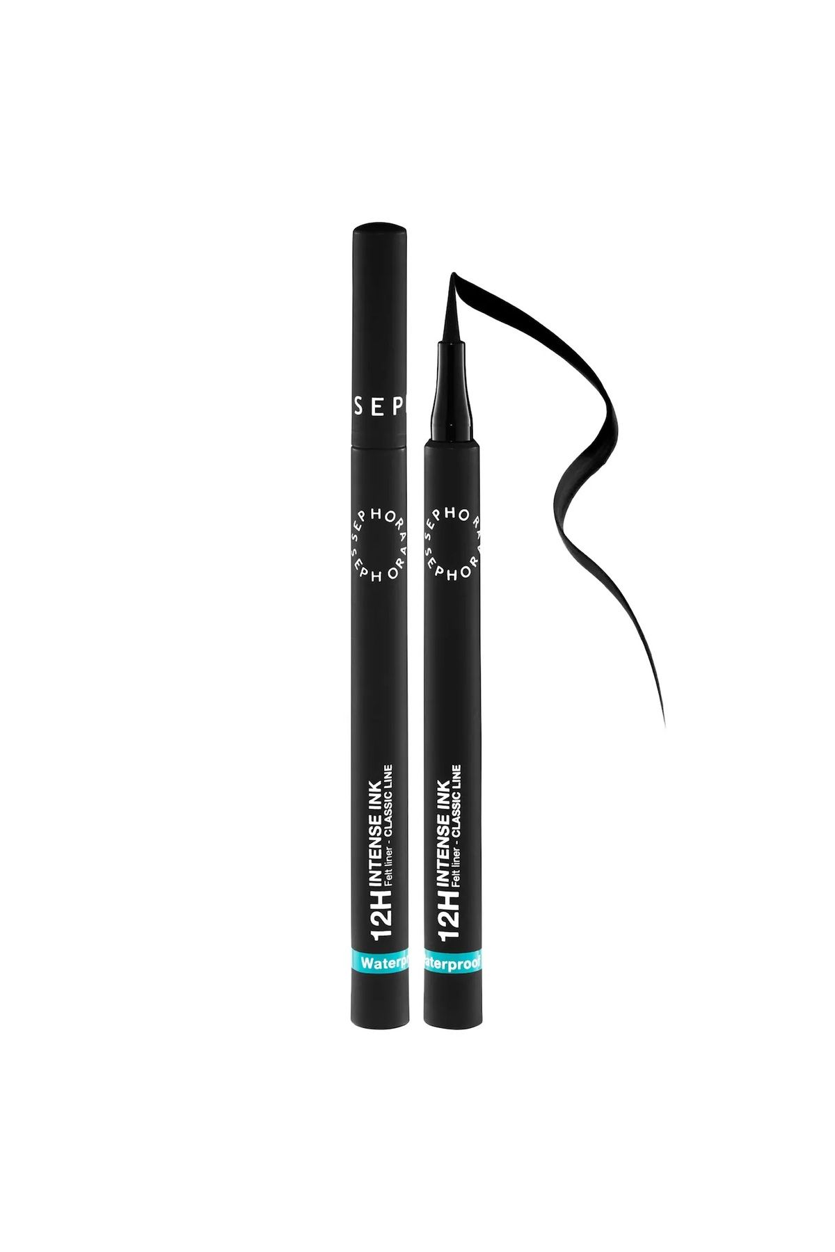 SEPHORA COLLECTION 12H Intense Ink Felt Liner Classic Line-Suya Dayanıklı Uzun Süre Kalıcı Mat Bitişli Eyeliner 1 ML