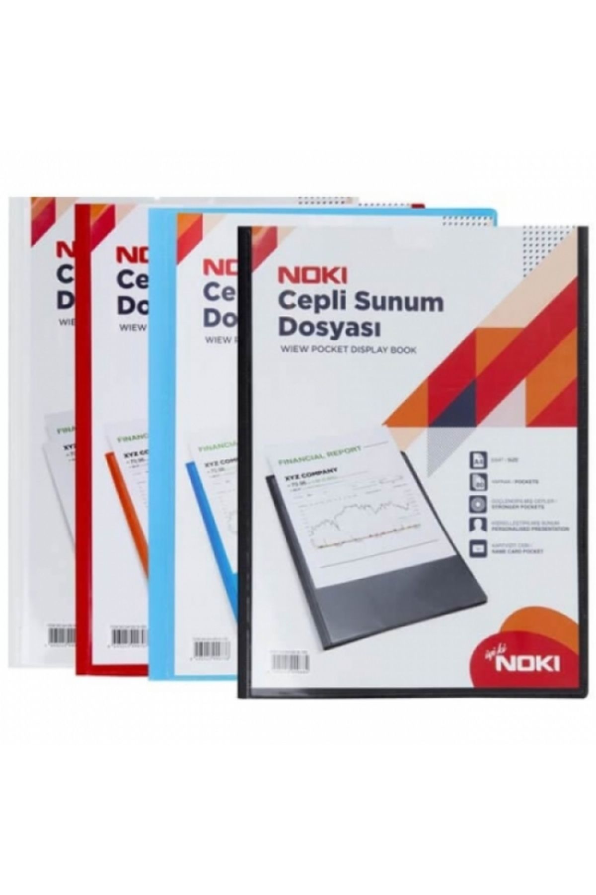 Noki-Presentation File with 60 Leaf Pockets 64160-N 3