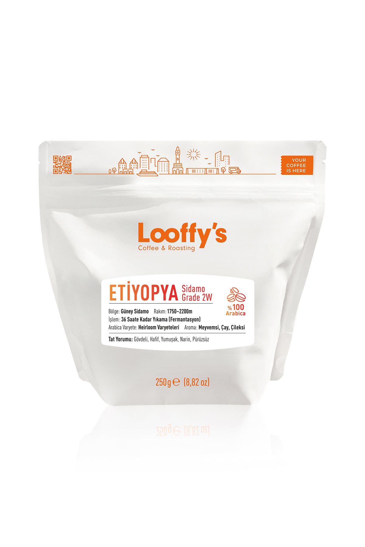 Looffy's Coffee Etiyopya Sidamo Grade 2W (1000 Gram)