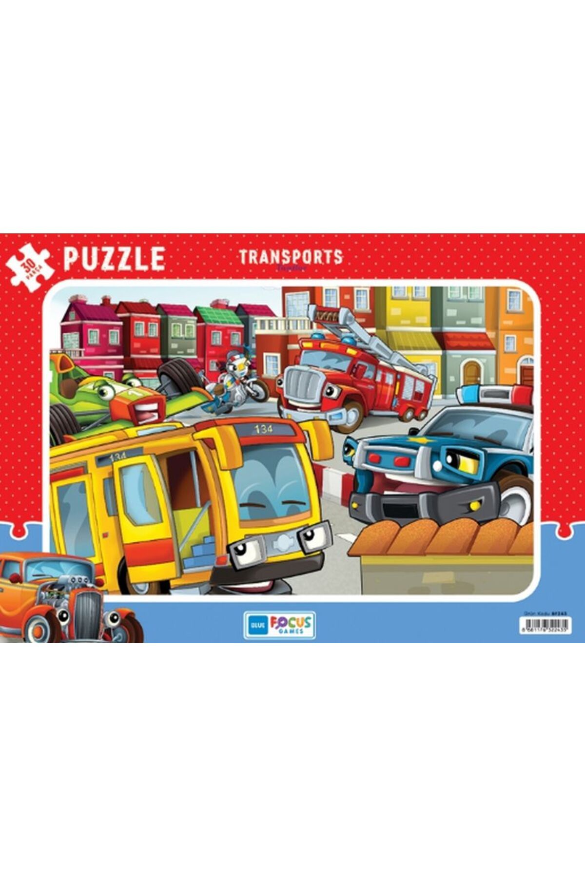 Blue Focus Yayınları Blue Focus Transports (Taşıtlar) - Puzzle 30 Parça