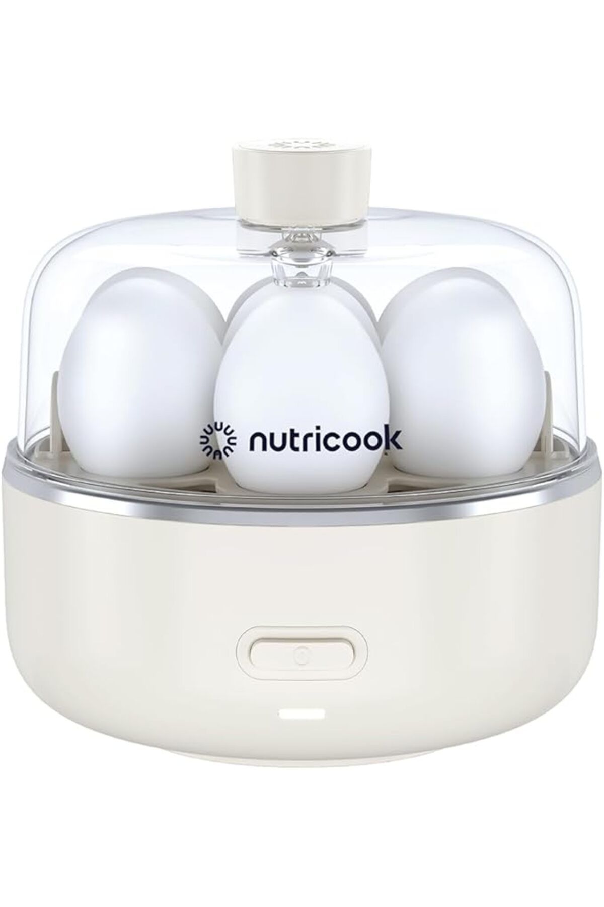 Nutricook-7pcs Electric Egg Cooker - Boiled,Poached,Scrambled Eggs, or Omellette w/ Auto Shut-Off, Beige, 360W 1