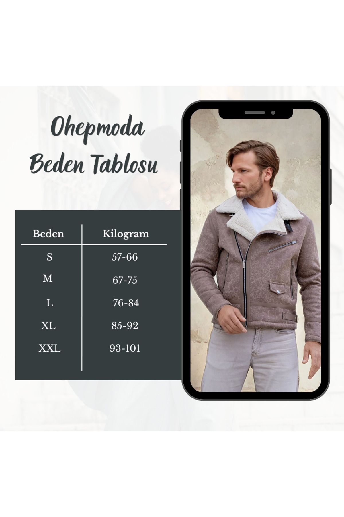 OHEPMODA-Pánský kožený kabát Napa - model North s plnou kožešinou uvnitř 2