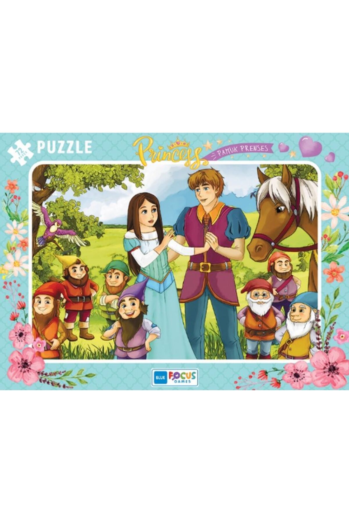 Blue Focus Yayınları Blue Focus Princess Pamuk Prenses - Puzzle 72 Parça