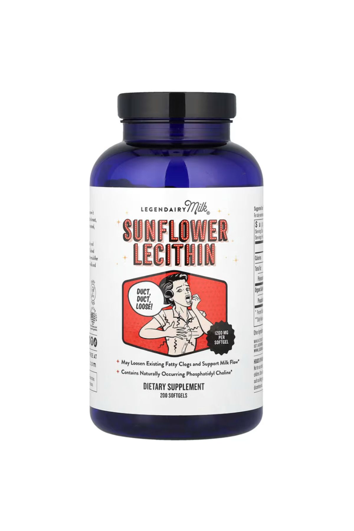 Legendairy Milk , Sunflower Lecithin, 1,200 Mg, 200 Softgels vr43