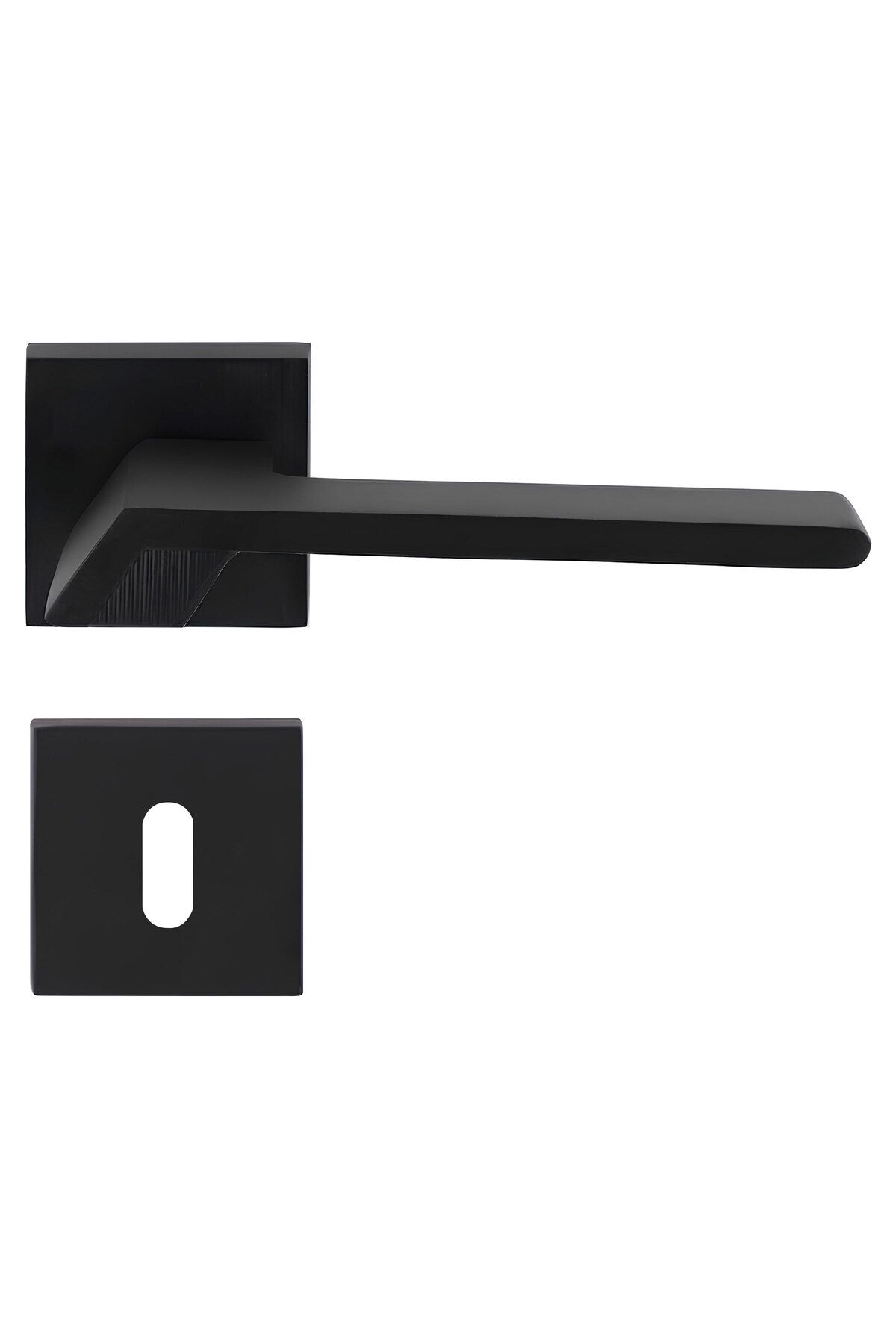 Badem10-Solar Room Door Handle Matte Black Fits Right to Left Front Rear Room Door 1 Set 3