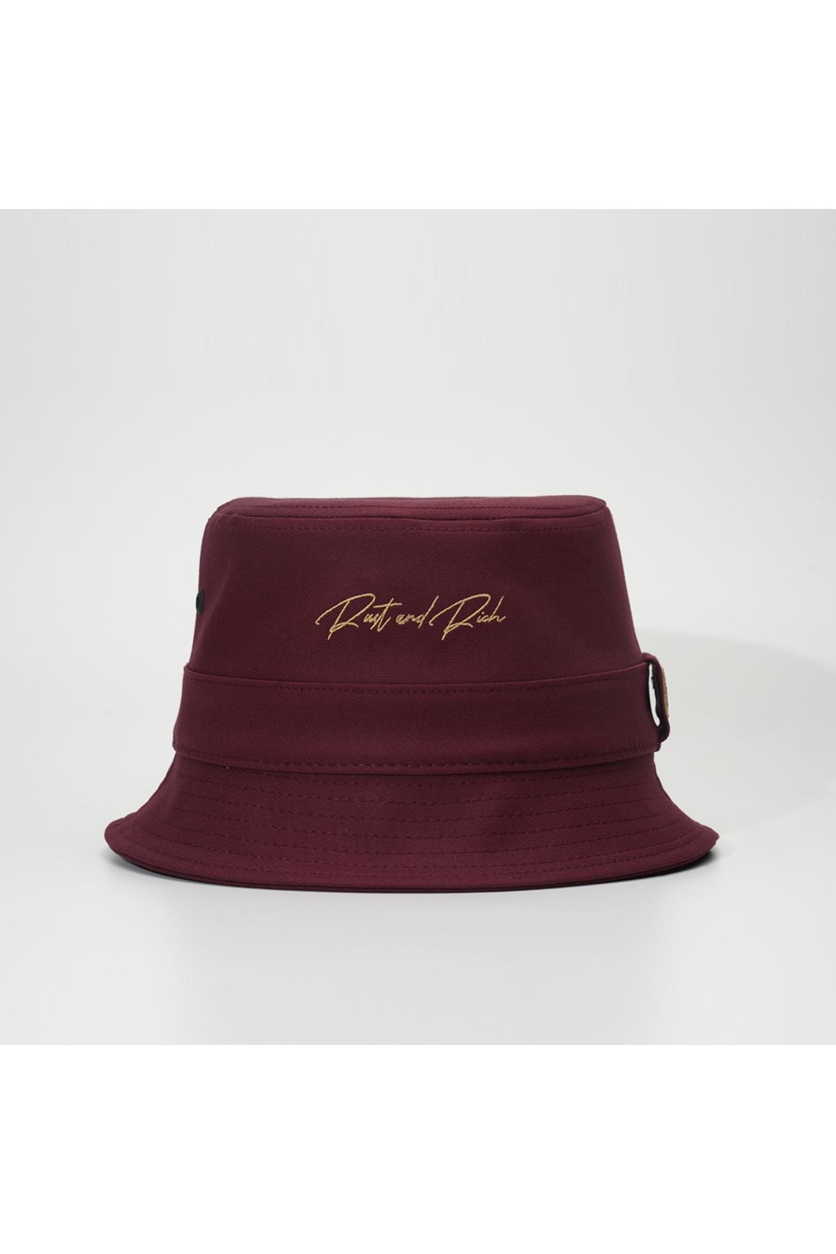 Rust&Rich Kadın Erkek Bordo Bucket Şapka-Timeless Collection-Basic S/M