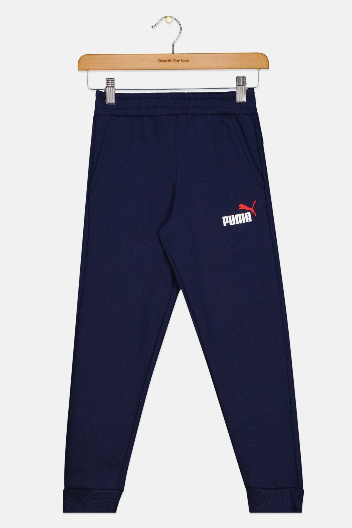 Puma-Kids Boy Brand Logo Sweatpants, Navy 1