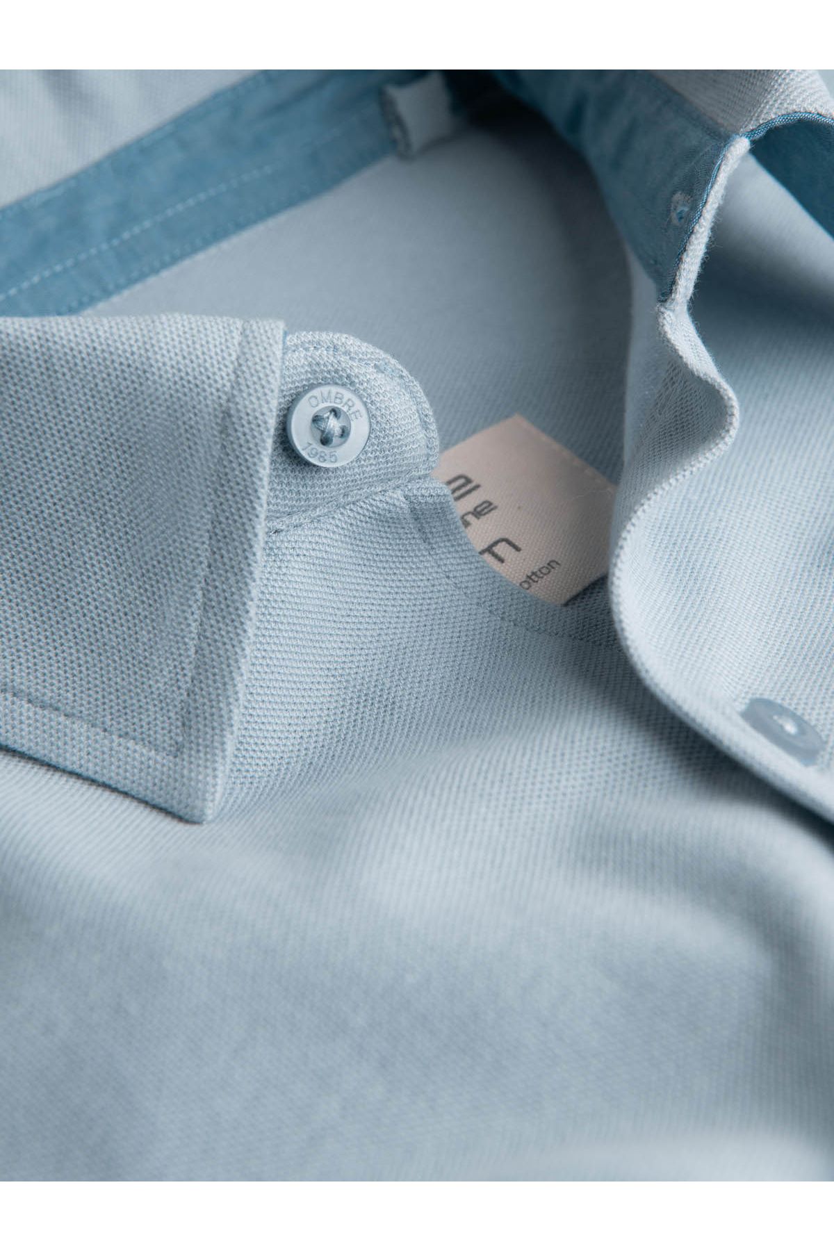 OMBRE-Langarm-Strickhemd für Herren - blau V3 K540 M 5