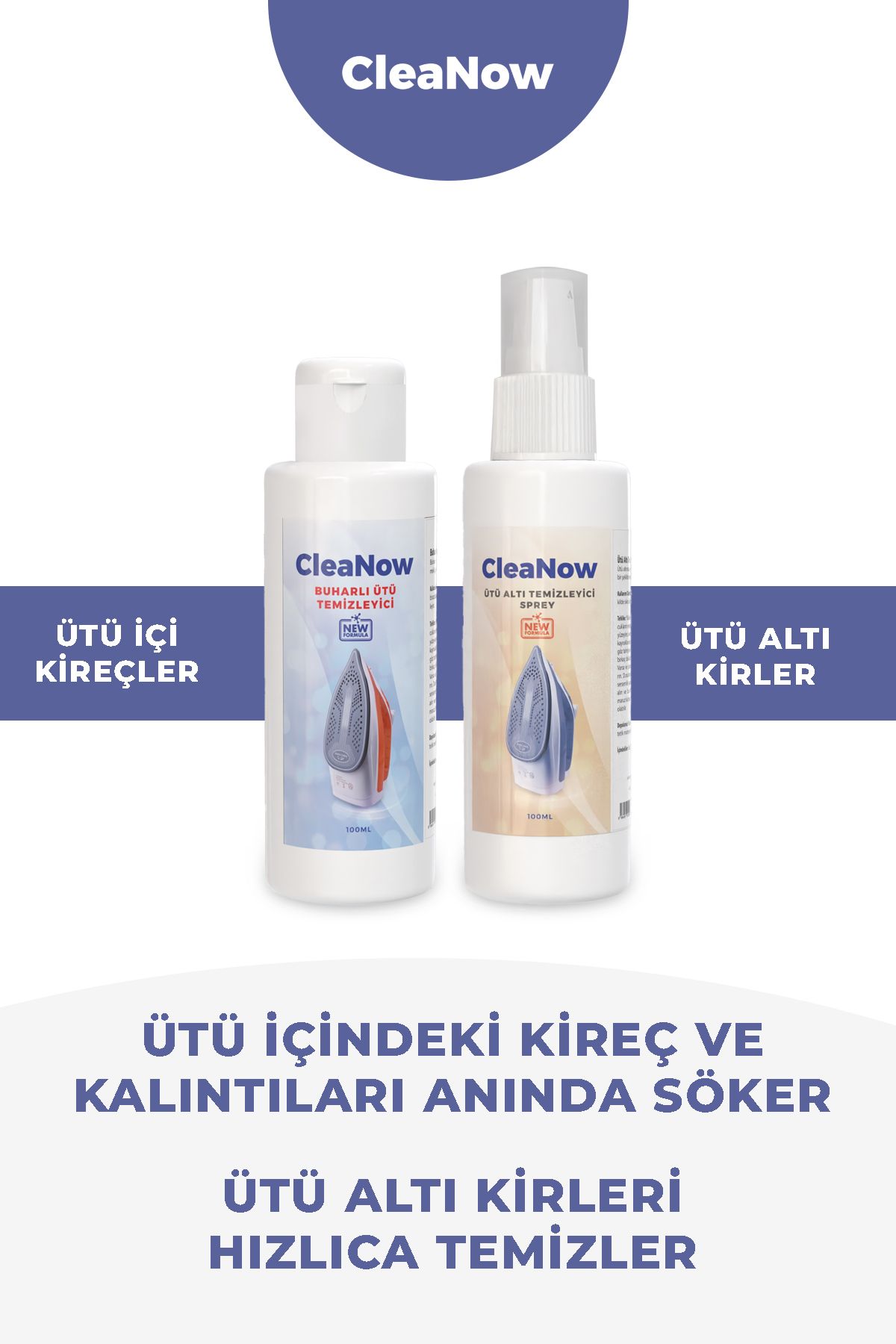 CleaNow Buharlı Ütü Temizleyici ve Ütü Altı Temizleyici Sprey