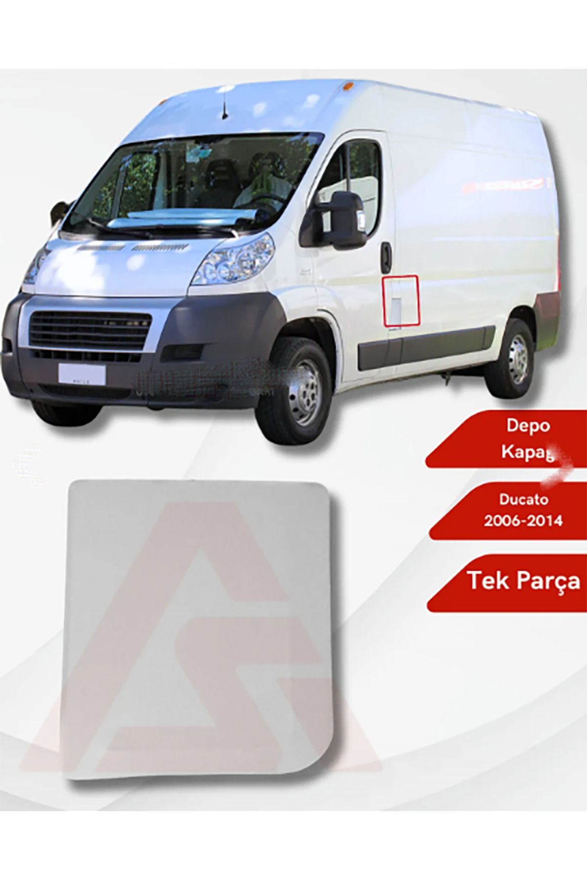 BTM OTOMOTİV Fiat Ducato 2006-2013 Depo Kapağı Krom P.çelik