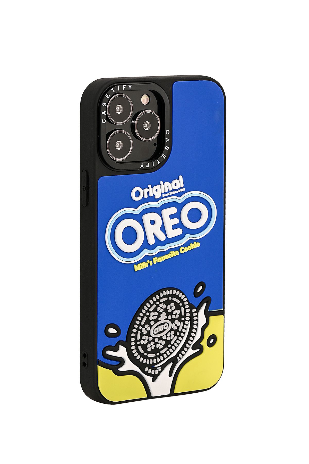 caseopia IPHONE 15 UYUMLU OREO DESENLI KABARTMA 3D ARKA KAPAK