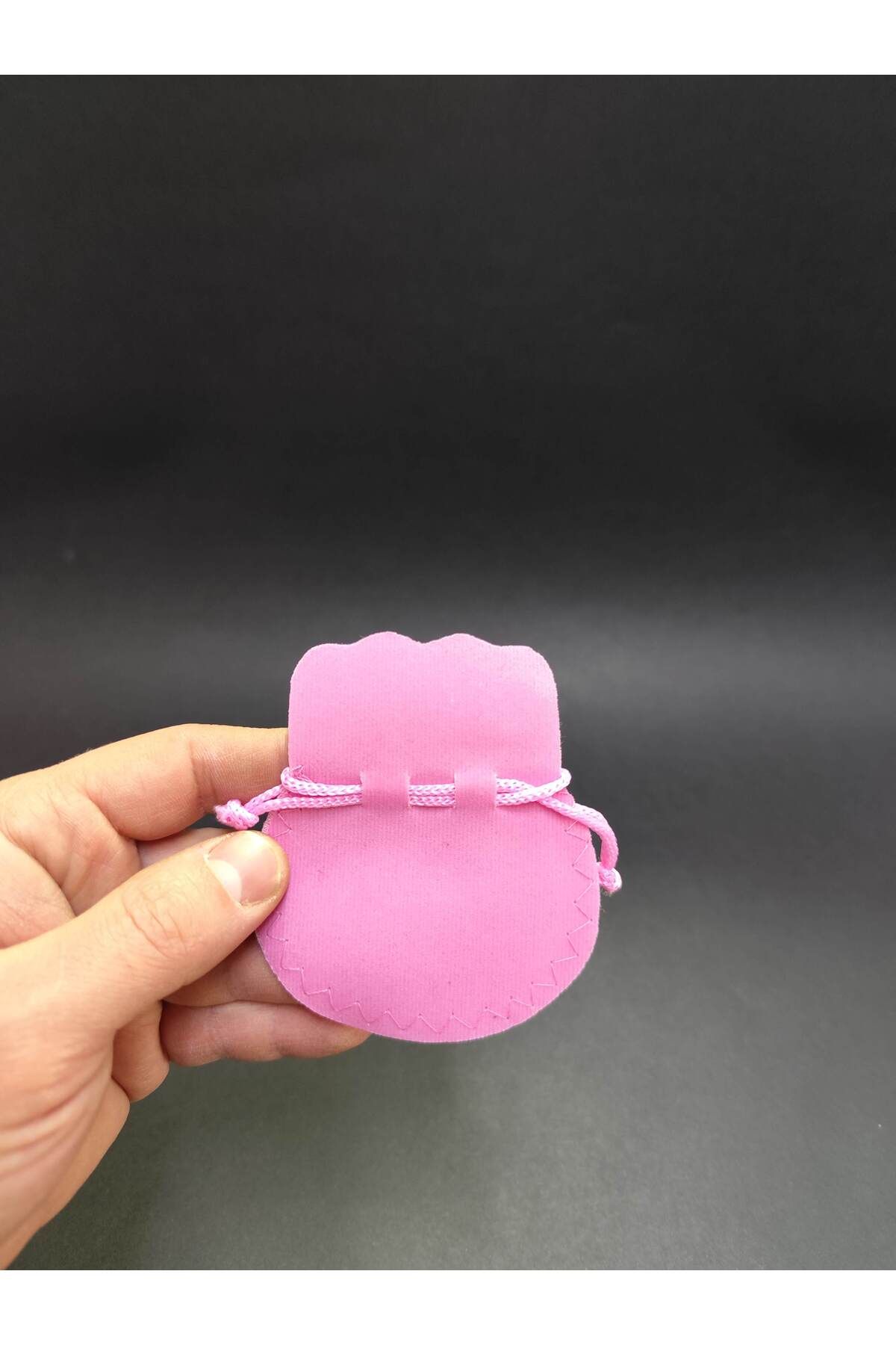 BURAKKUTU Pembe Kadife Kese 6x8cm pakette 1000 adet vardır