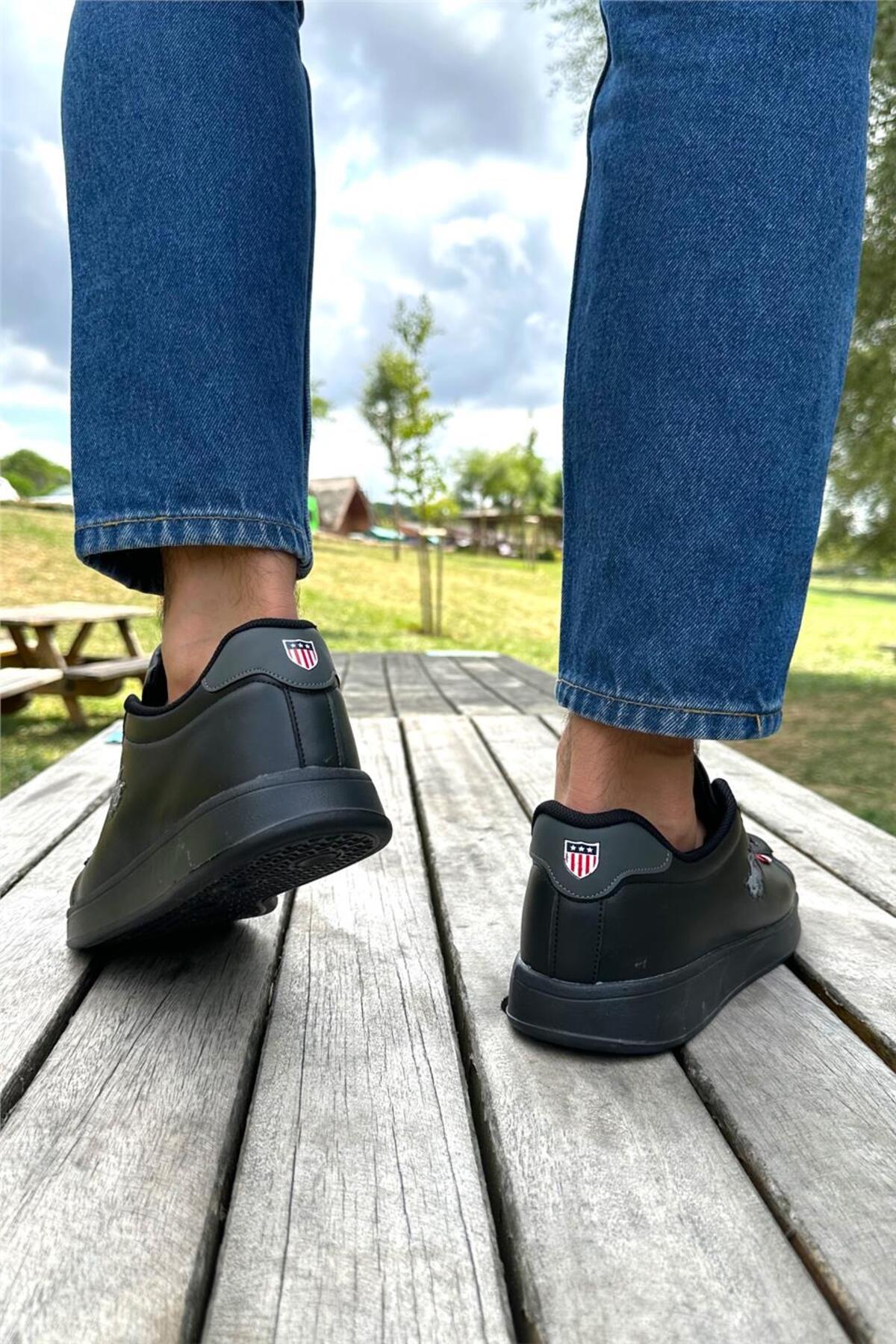 Liger Unisex Sneakers Günlük Spor Ayakkabı SİYAH görsel 8