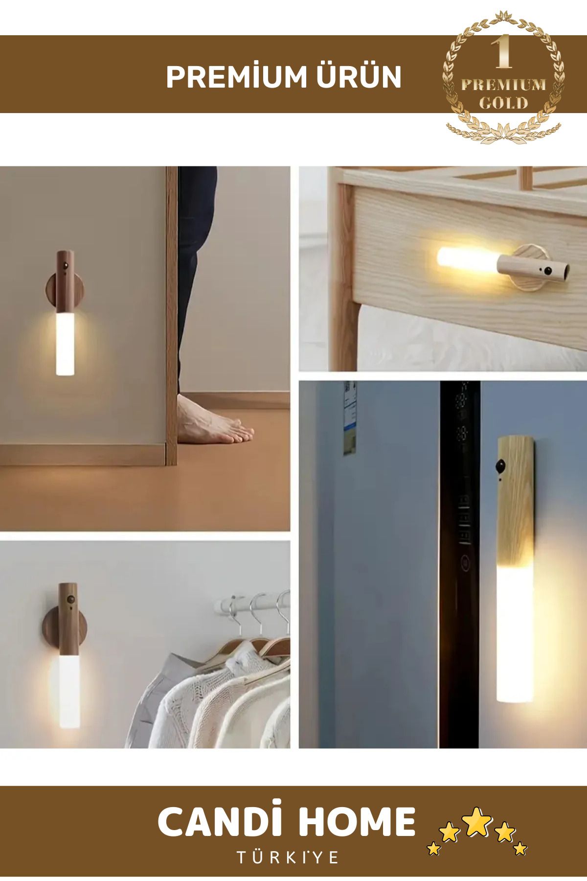 HOBİ CONDİ-Special Series Design Automatic Led Smart Body Motion Sensor Lamp 2