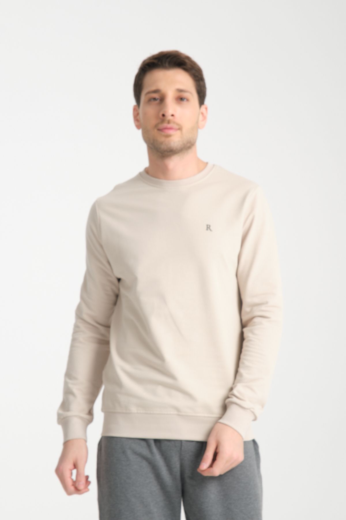 Rodi-Men's Long Sleeve Crew Neck Sweatshirt 3206 2