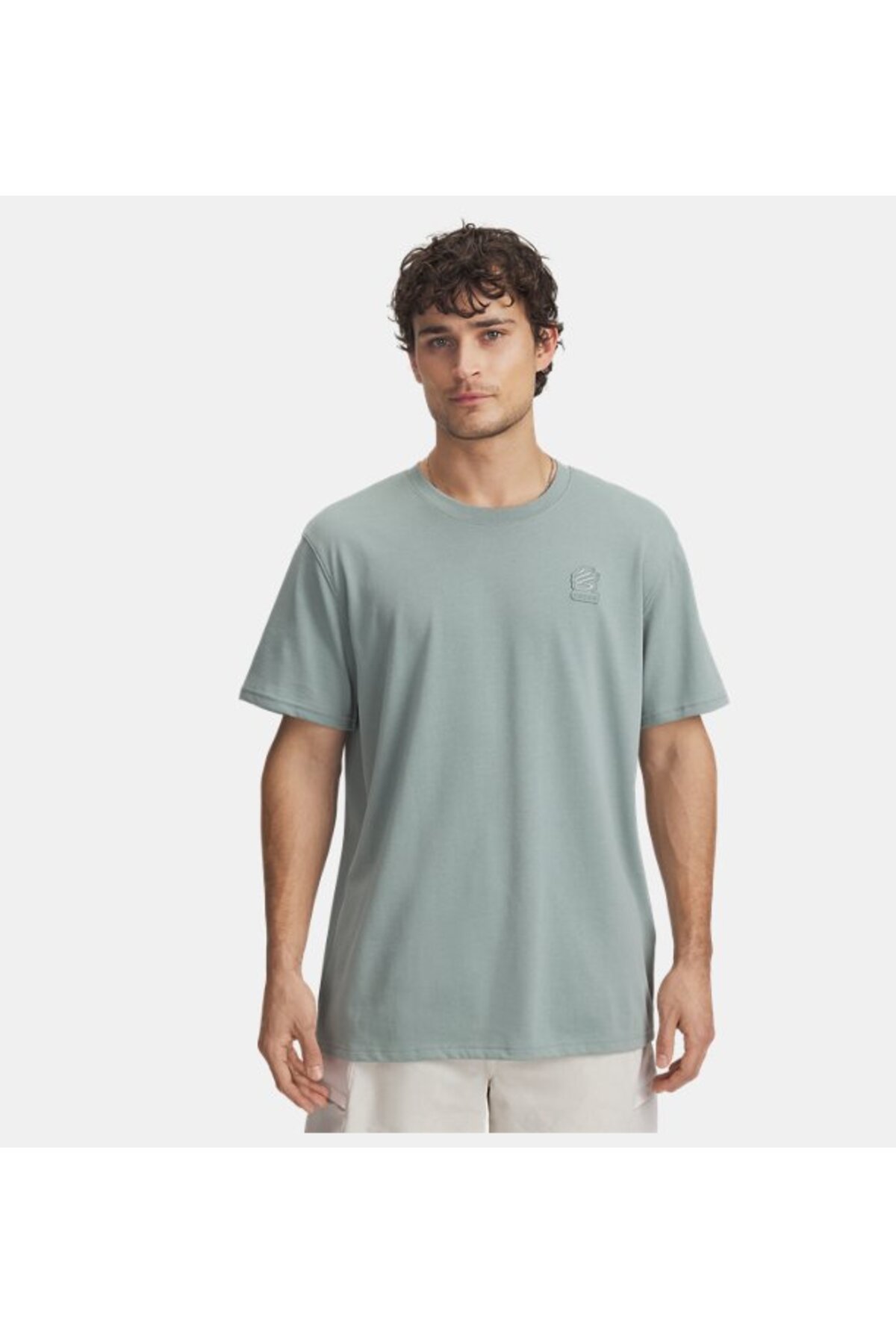 آندر آرمور تی شرت مردانه یو ای مدل Curry Heavyweight Trend کد ۱۳۹۰۴۰۲-۳۴۸