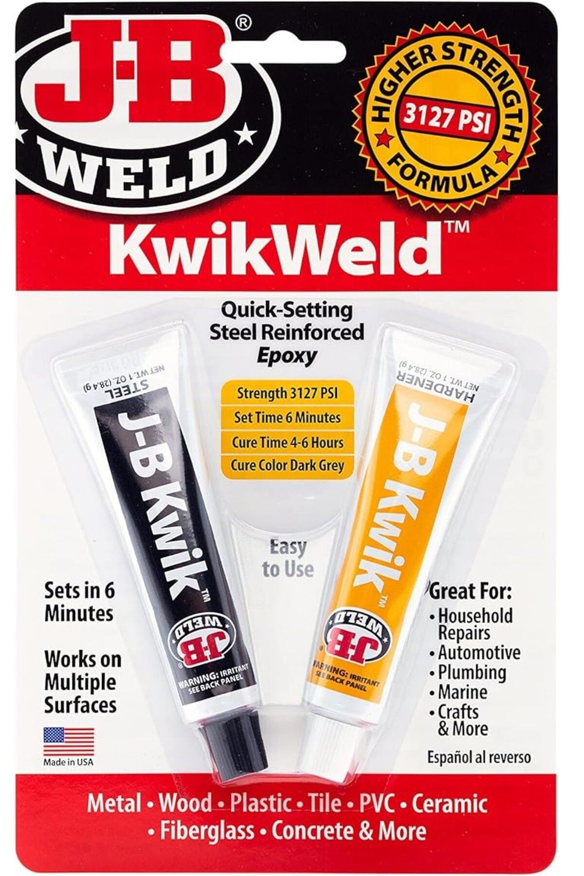 JB Weld kwikweld yapıştırıcı