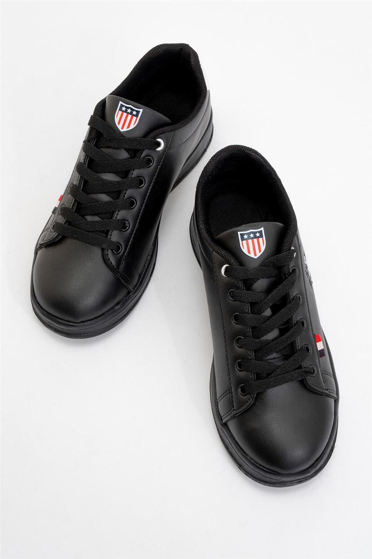 Liger Unisex Sneakers Günlük Spor Ayakkabı SİYAH görsel 5