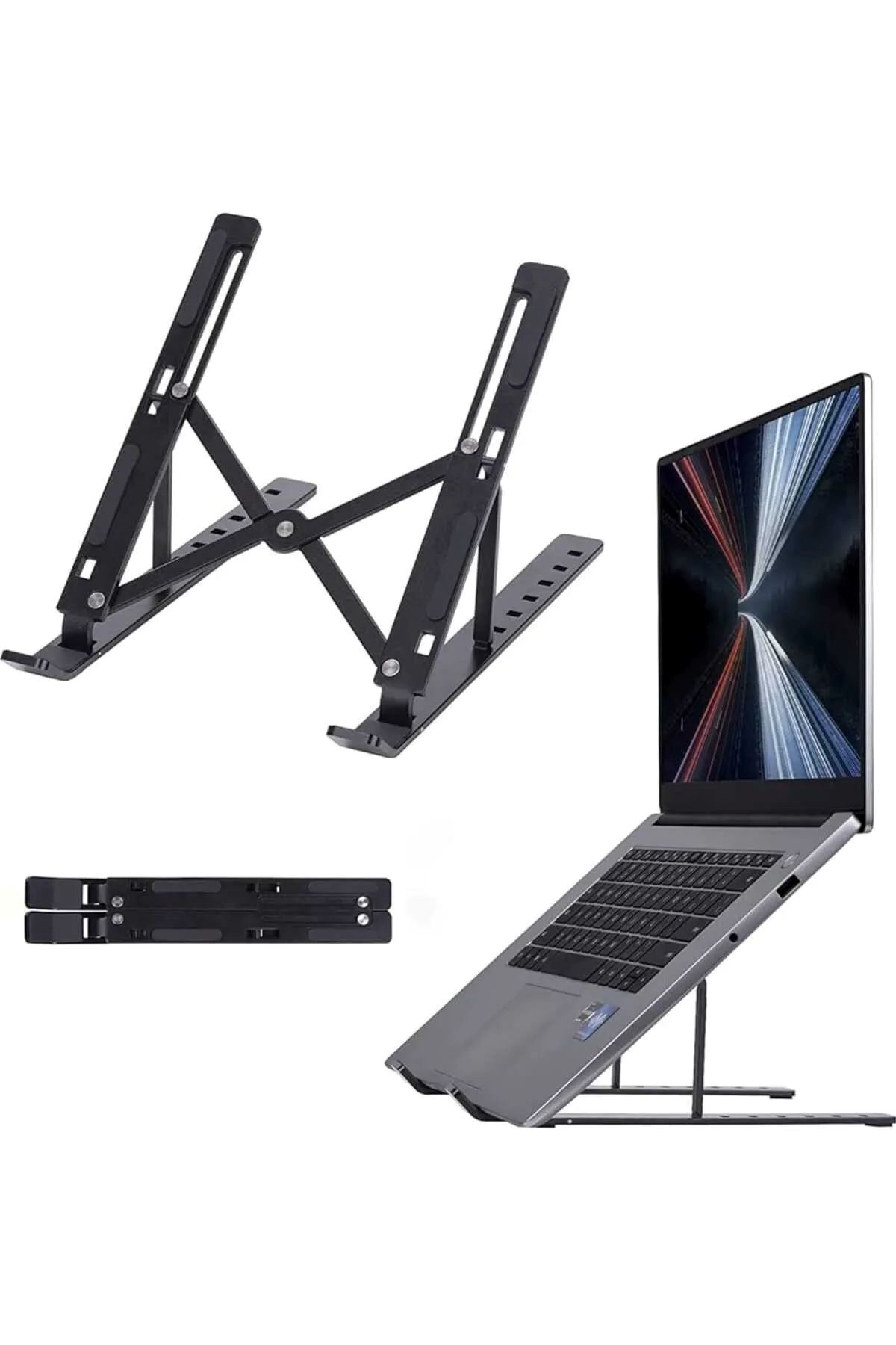 GIFTPALACE 7 Kademeli Ayarlanabilir Laptop Bilgisayar Standı Kolay Kullanışlı Diz Üstü Bilgisayar Standı