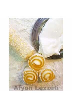 AFYON LEZZETİ GÜVEN VE AFİYETLE Meşhur Afyon Klasik Manda Kaymaklı Lokum 500 Gr