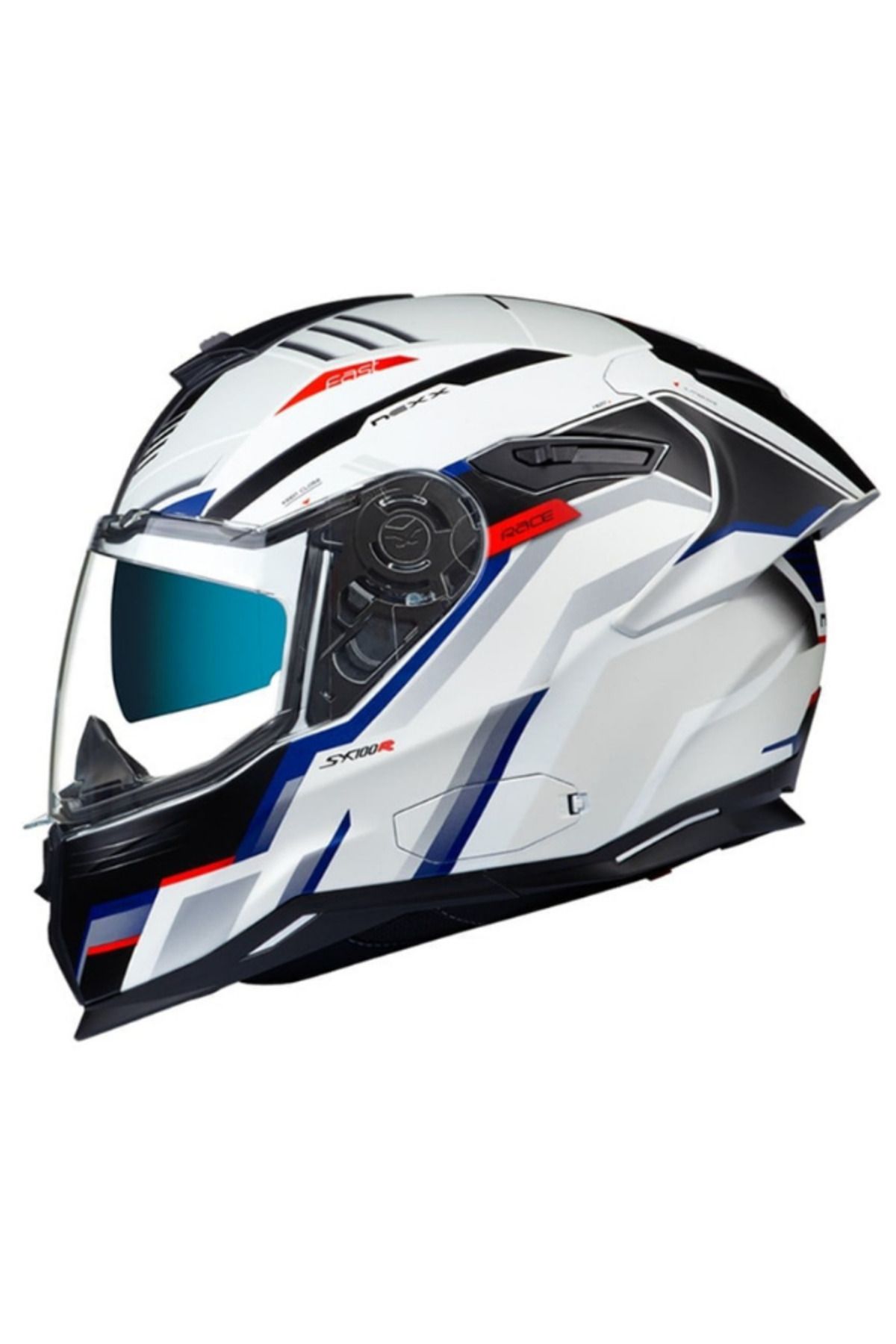 Nexx SX.100R Gridline White Blue Mt