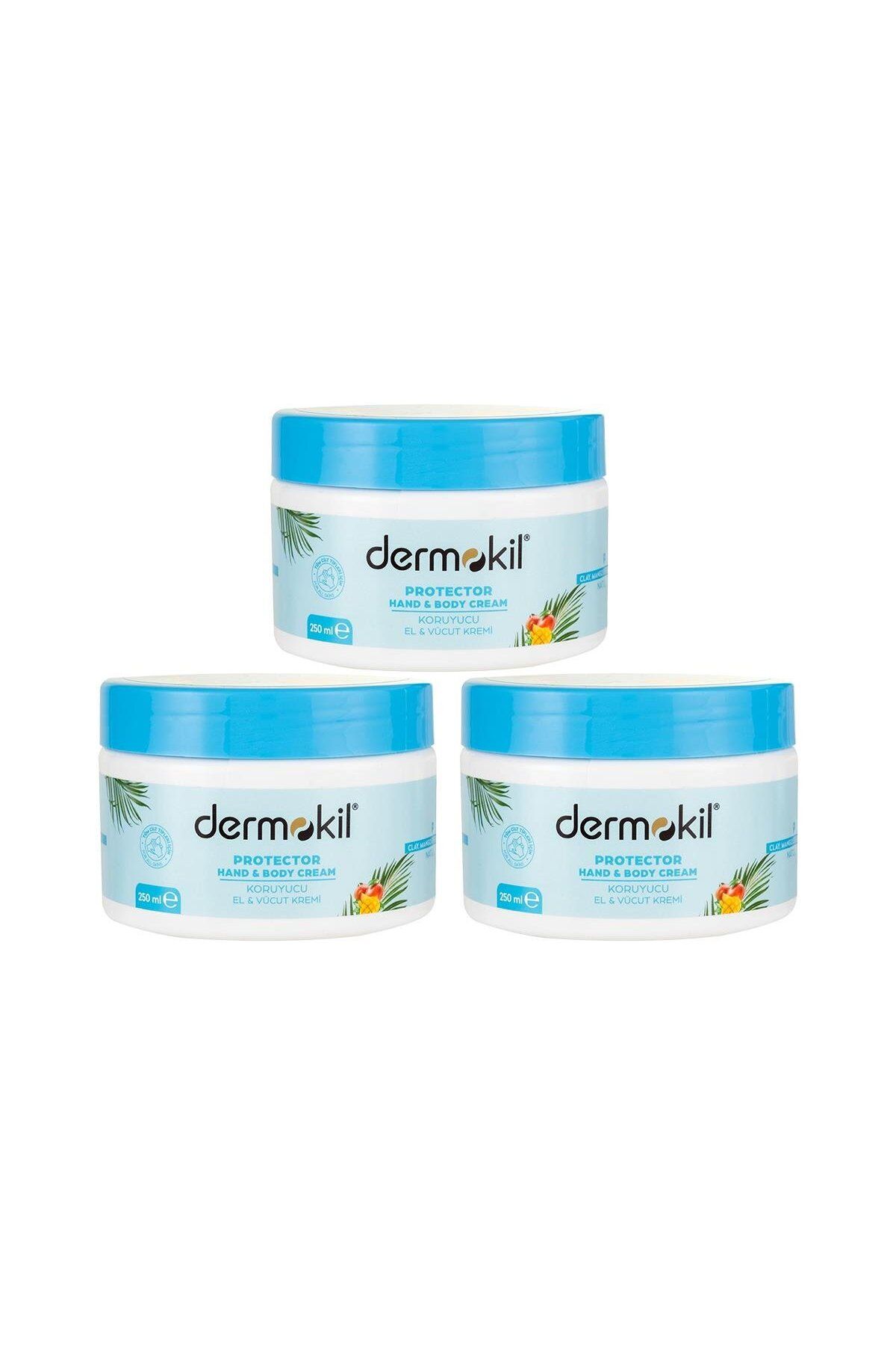 Dermokil Mango Özlü El ve Vücut Kremi 250 ml. Üçlü Set