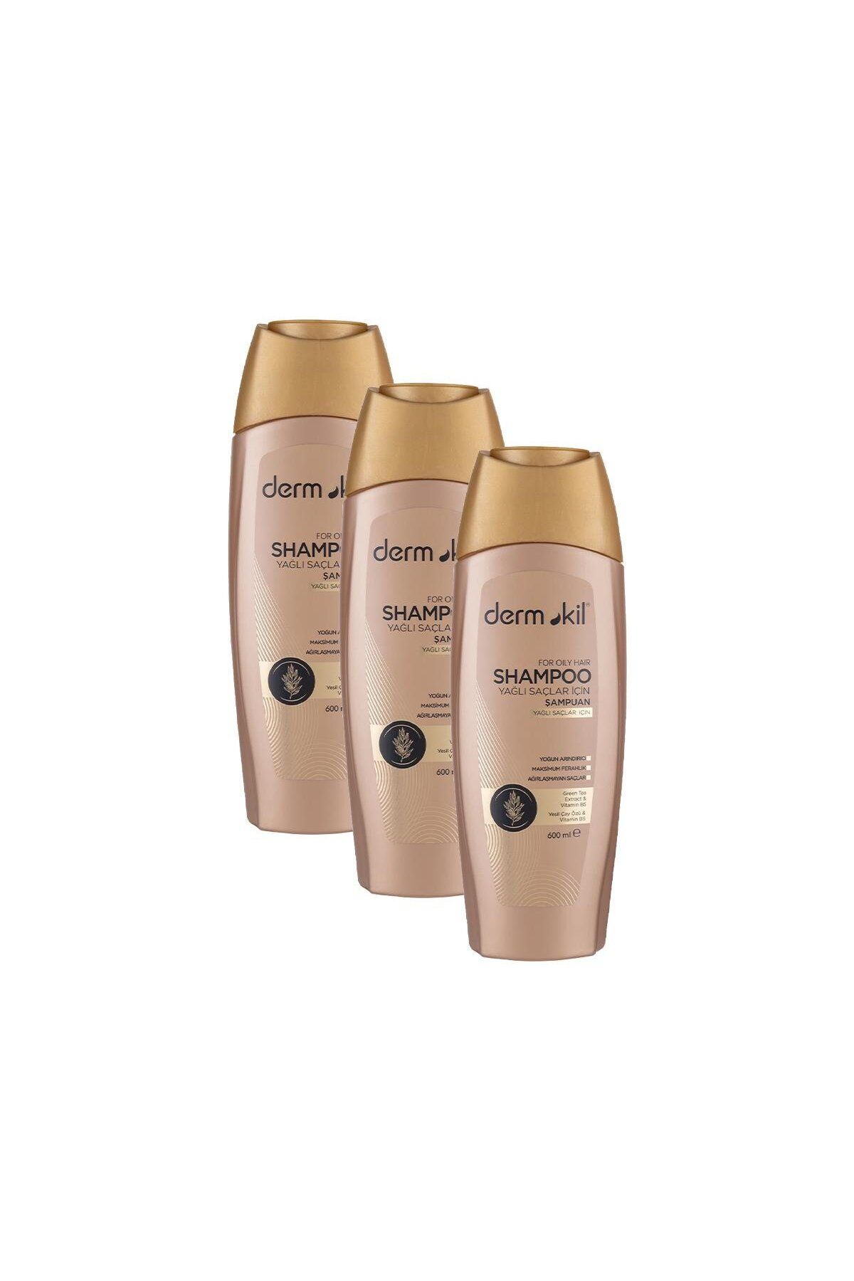 Dermokil-Shampoo for Oily Hair 600 Ml. Triple Set 2
