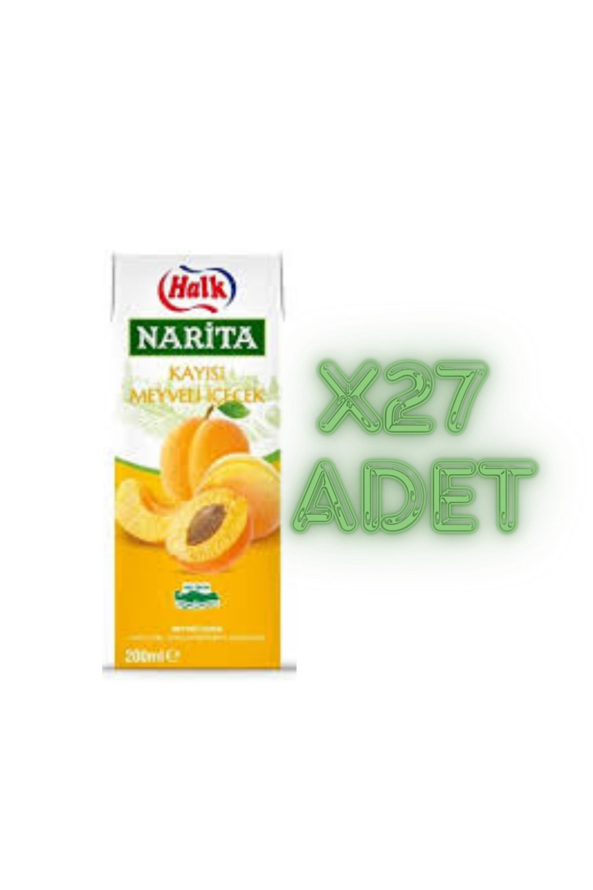 Halk Narita kayısı M. İçecek 200 Mlx 27 adet bir koli
