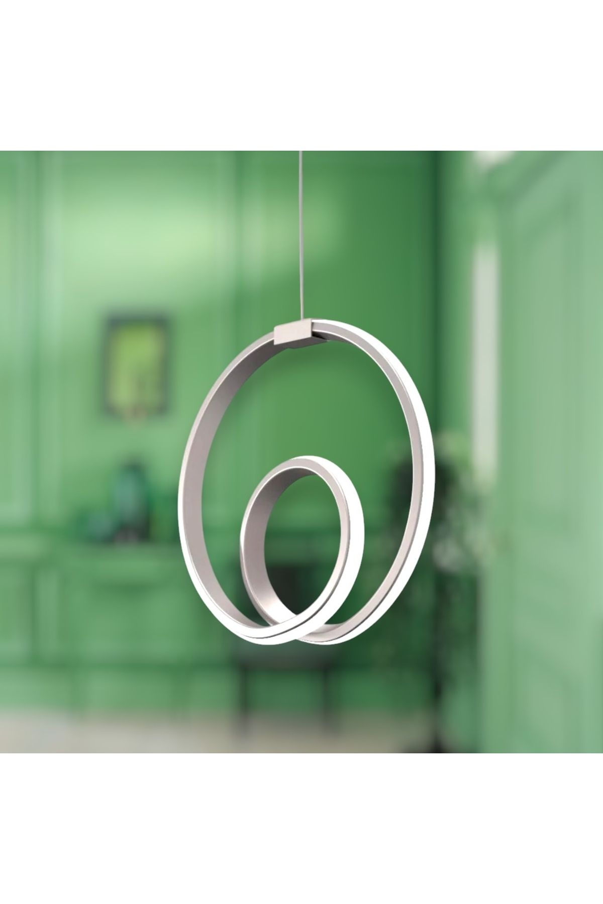 neeko-Orjin Modern Pendant Lamp Power Led Chandelier White Light Gray Case 3