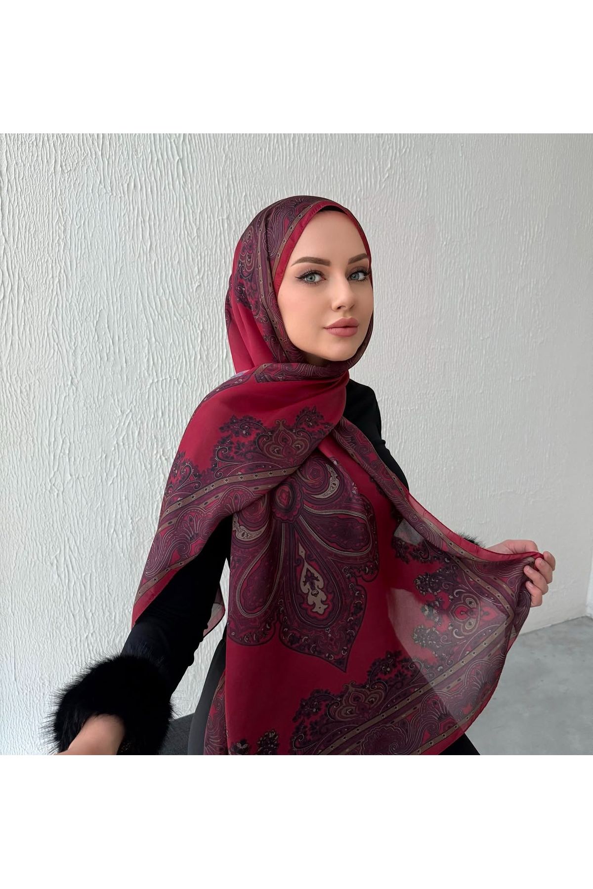 SC Silk Cotton  Desenli Pamuk Şal