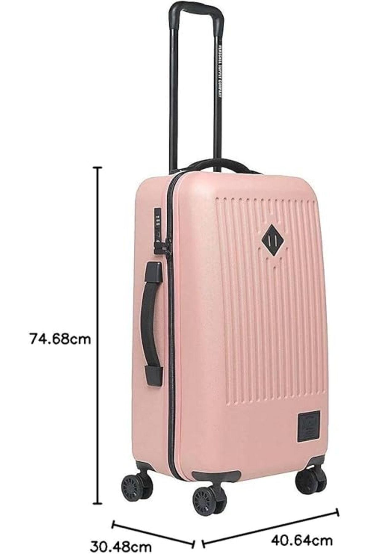 Herschel Supply Co.-Cestovný ružový kufor Herschel Trade Medium Ash Rose 3