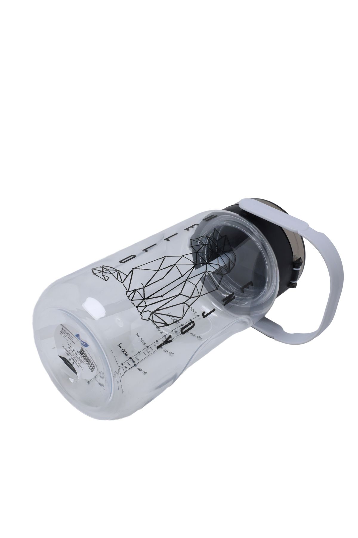 QUİCKPREP-1.5Lt Printed Beige Water Bottle with Straw 6