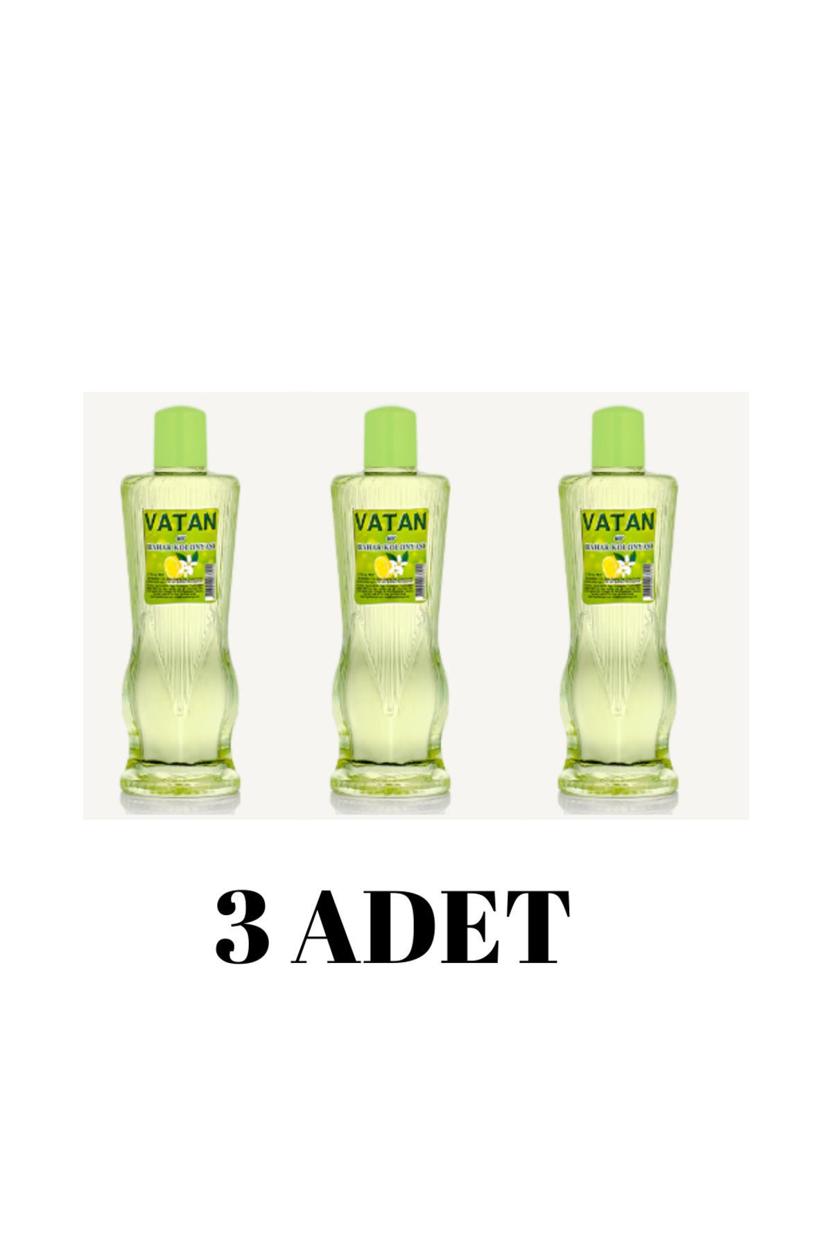 Vatan Bahar Limon kolonyası 300 ml Pet şişe 60 derece kolonya 3 ADET