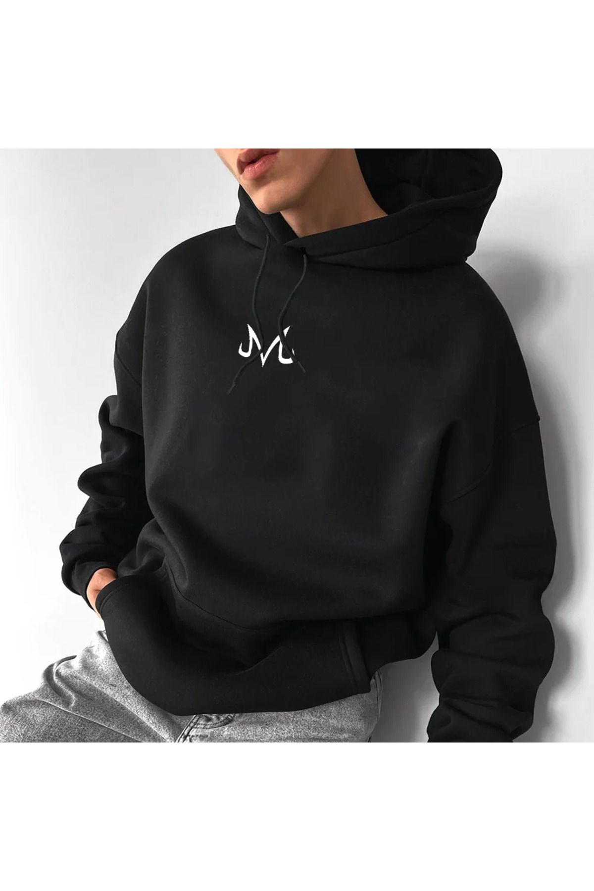 JANSO GROUP -erkek Sweatshirt m mpembeli Baskılı Hodies 3 iplik Kompakt Kumaş (İçi Pamuklu)