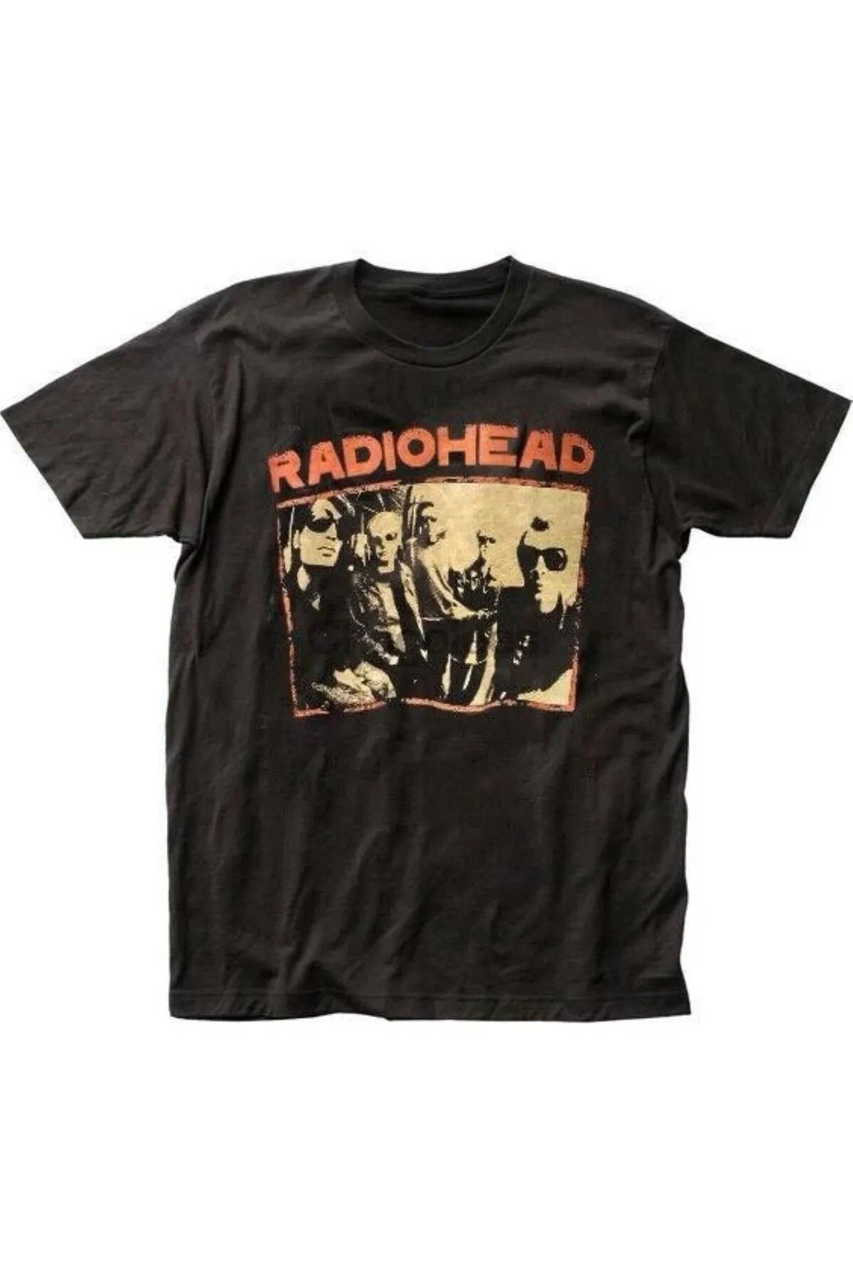 DEEFWEAR Vintage Radiohead Concert Unisex Siyah Tshirt