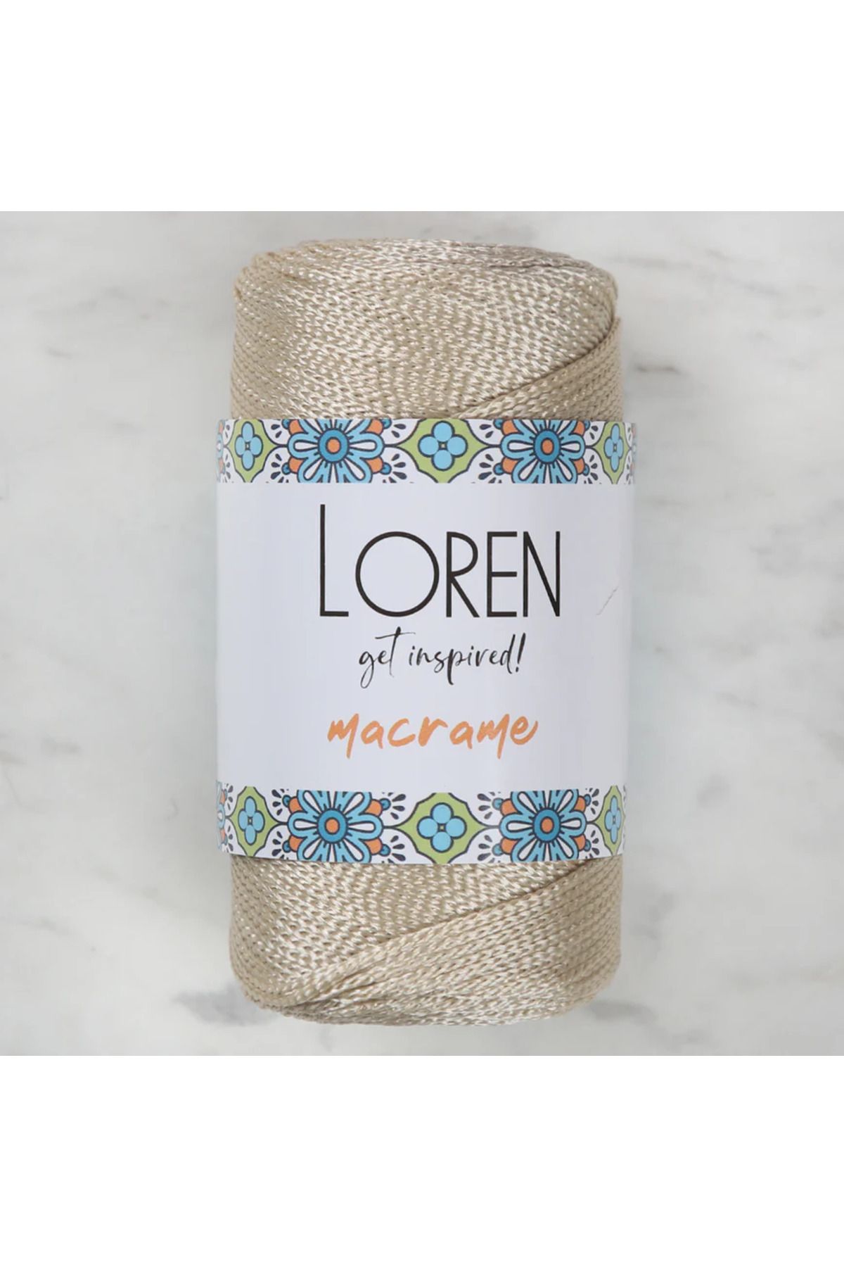 etexy Loren Macrame Bej El Örgü İpi - RM 023