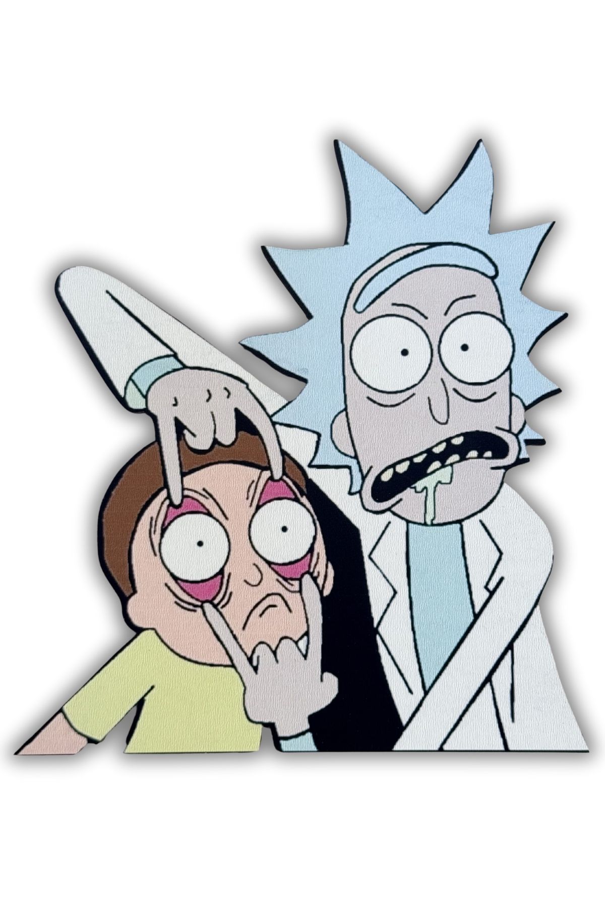 ERİSTAKI Rick and Morty Temalı ahşap duvar posteri 8-Hediyelik Duvar Posteri