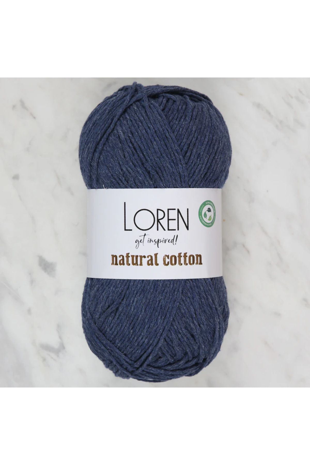 etexy Loren Natural Cotton Lacivert El Örgü İpi - R103