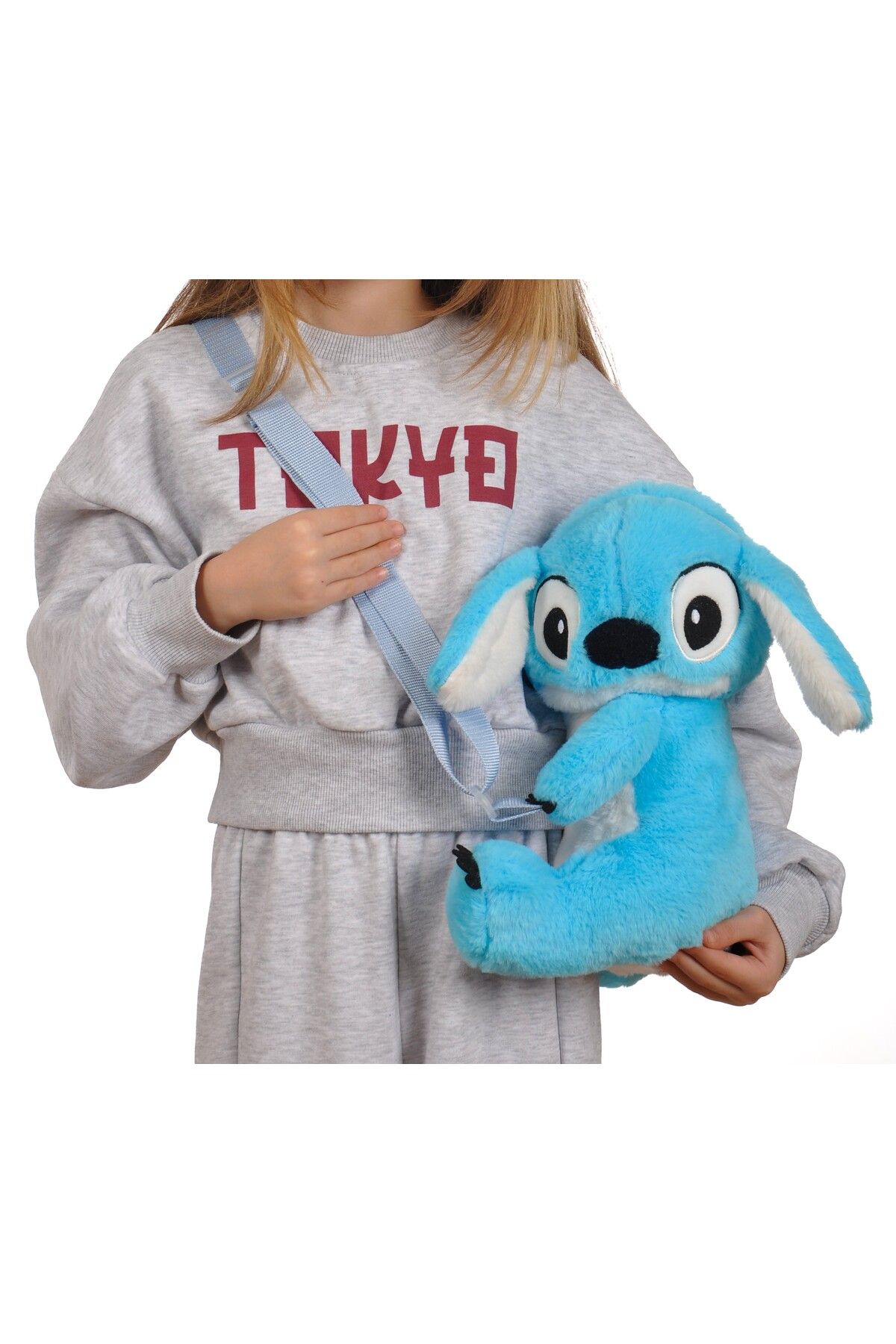 toysme Disney Stitch Peluş Omuz Çantası - Sevimli Mavi Tasarım