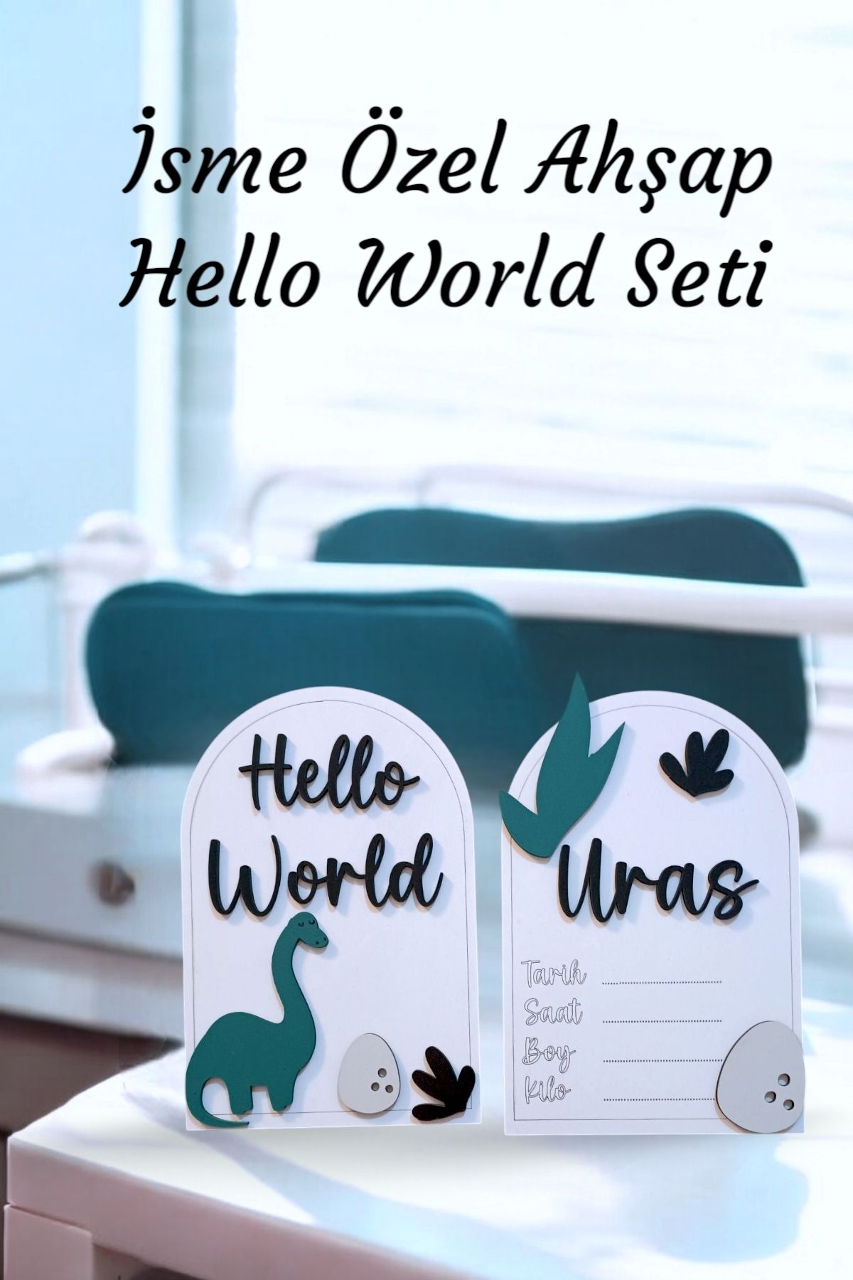 aze kids Kişiye özel hello world kart seti yenidoğan hoşgeldin bebeğim merhaba dünya karşılama ürünü