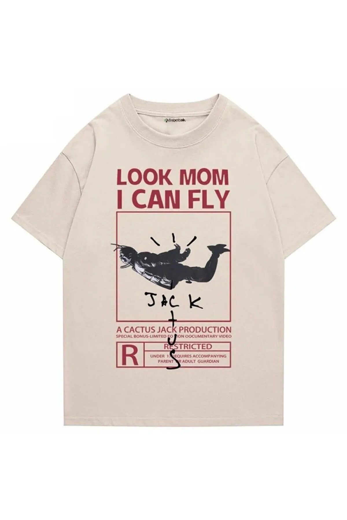 DEEFWEAR Bej Travis Scott: Look Mom I Can Fly (unisex) T-shirt