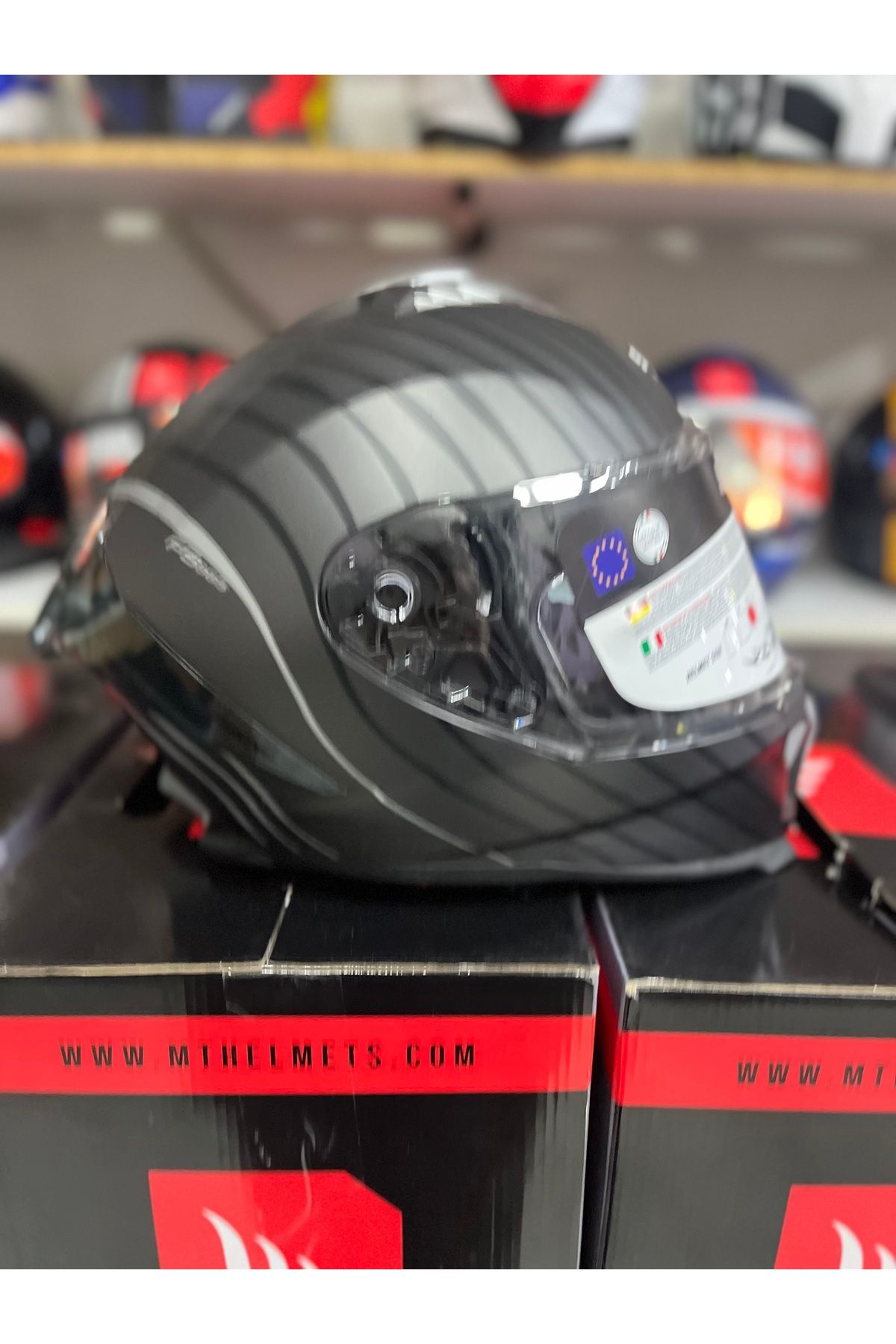 SHNMOTO 865 TİTAN RENK FULL FACE KASK